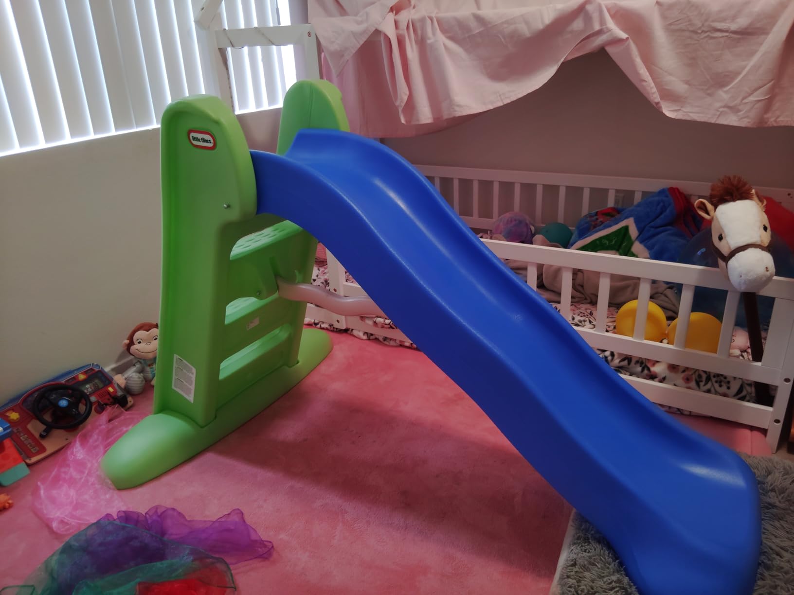 Little Tikes Easy Store Large Slide, Blue/Green customer photo 2