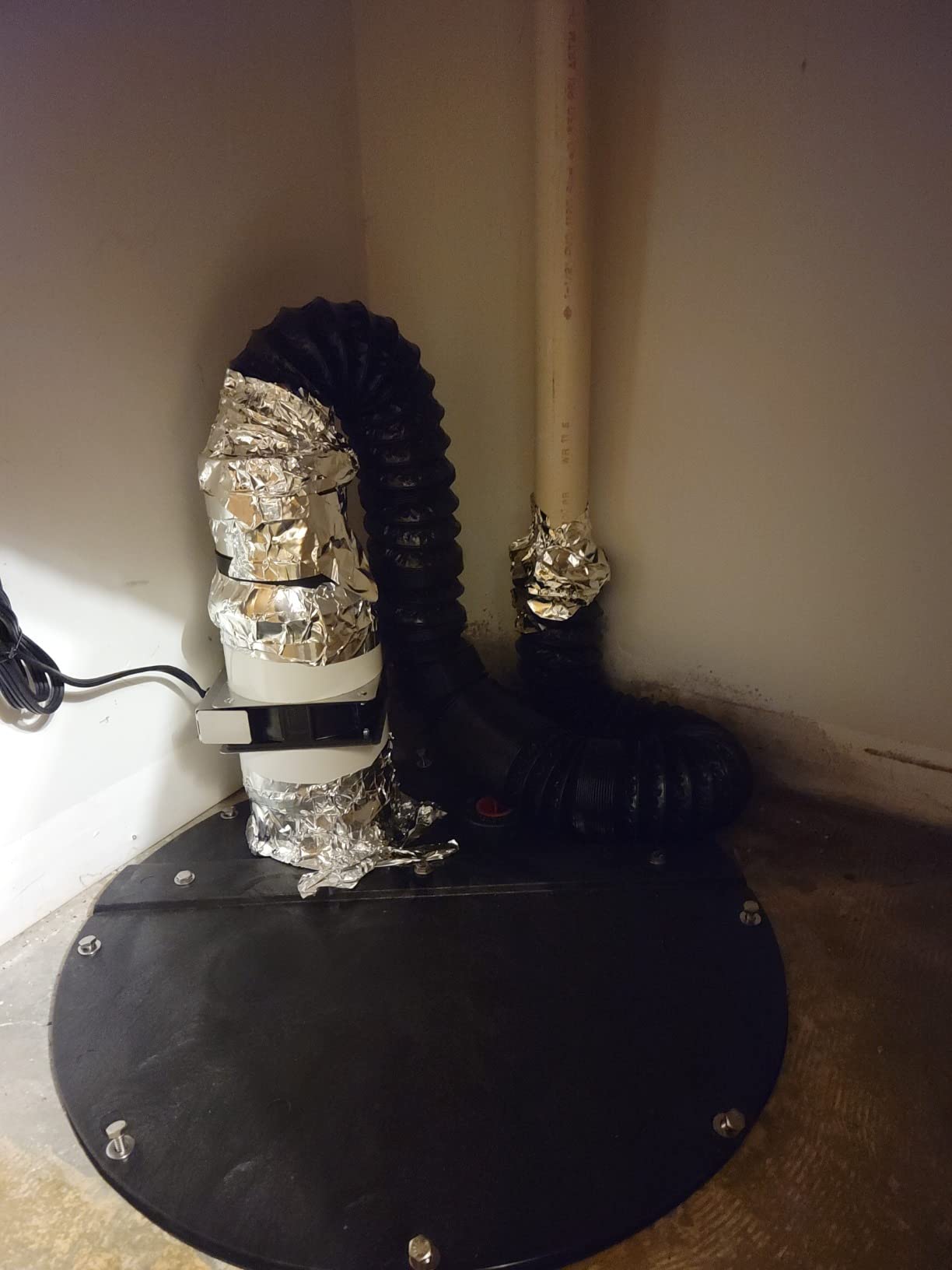 Tjernlund PVC4 Radon Mitigation Fan Model - Exhaust Fan with 6-Ft. Power Cord, Minimal Power Consumption, 4 In. PVC Pipe. Ventilation Fans customer photo 1