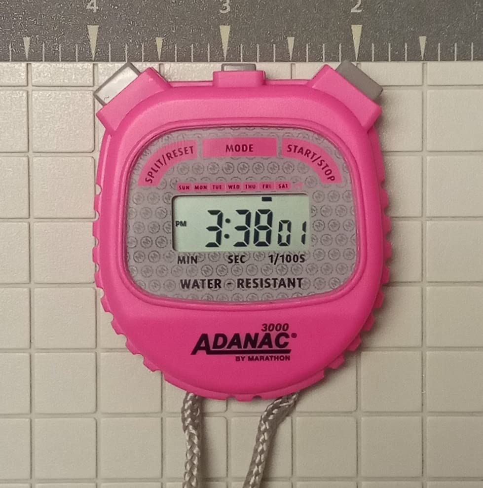 MARATHON Adanac 3000 Commercial Grade Digital Stopwatch Timer, Black | Easy-Clean Display, Water Resistant, Shock Resistant, Large Buttons, Exercise and Interval Training customer photo 1