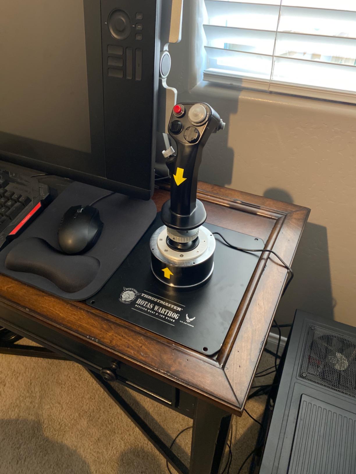 Thrustmaster HOTAS Warthog A-10C replica metal flight stick - PC | Hall-Effect 16-bit, detachable handle, 19 buttons, 3 hat switches, dual trigger, 6+ lb weighted base, T.A.R.G.E.T software customer photo 2