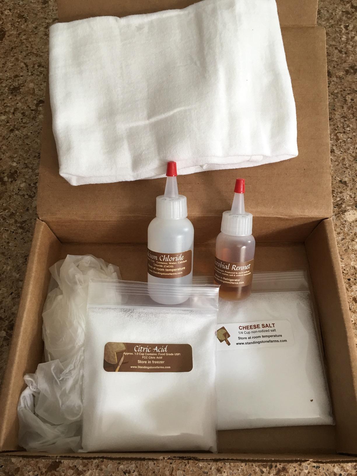 Basic Beginner Cheese Making Kit - Mozzarella, Burrata, Burricota, Chevre, Ricotta, Mascarpone & Butter! customer photo 2