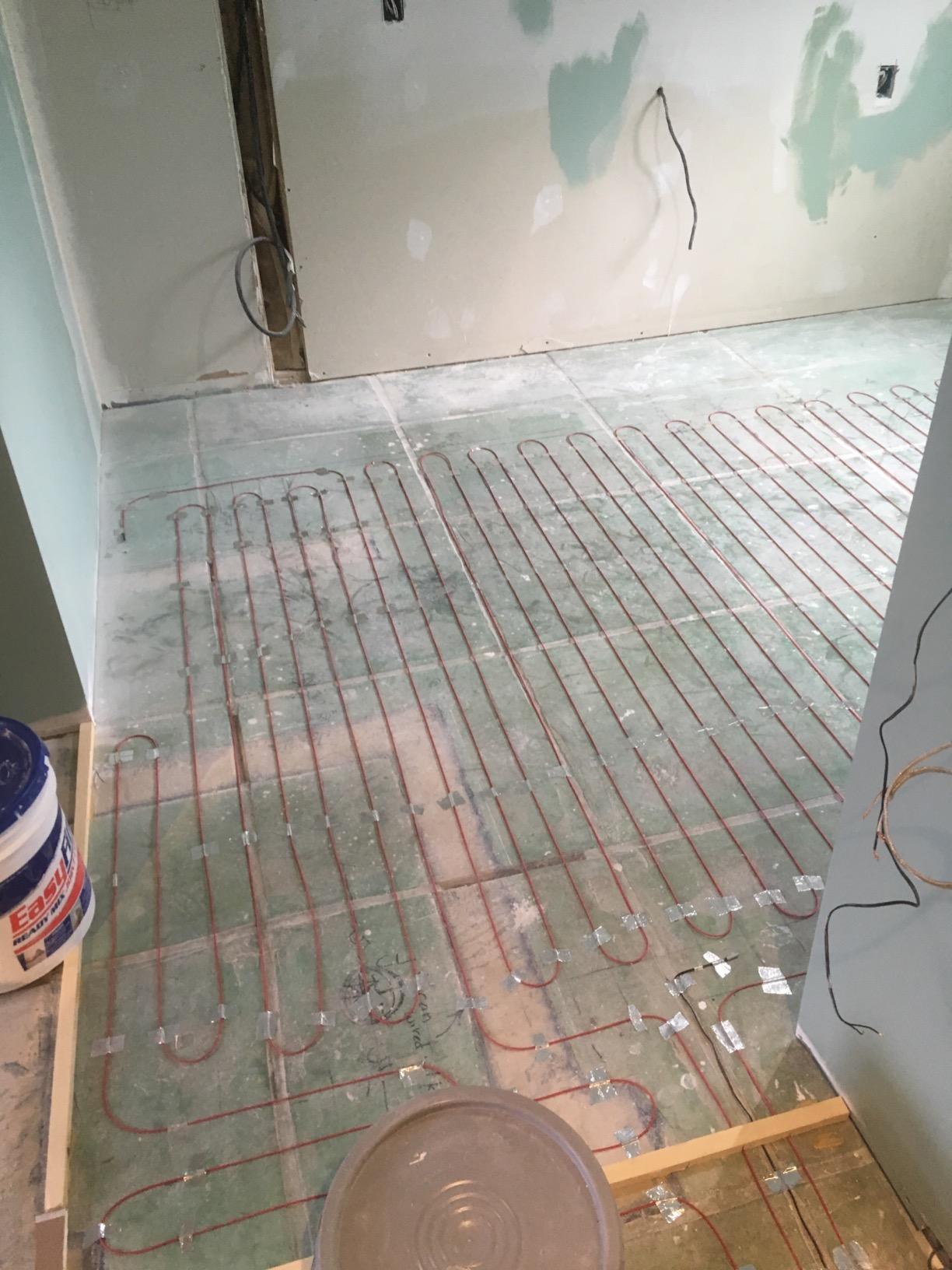 10 sqft Heatwave Electric Floor Heating Kit with Thermostat | Heated floor system for bathrooms & kitchens | Programmable GFCI thermostat with sensor | 110/120 volts & 120 watts customer photo 1