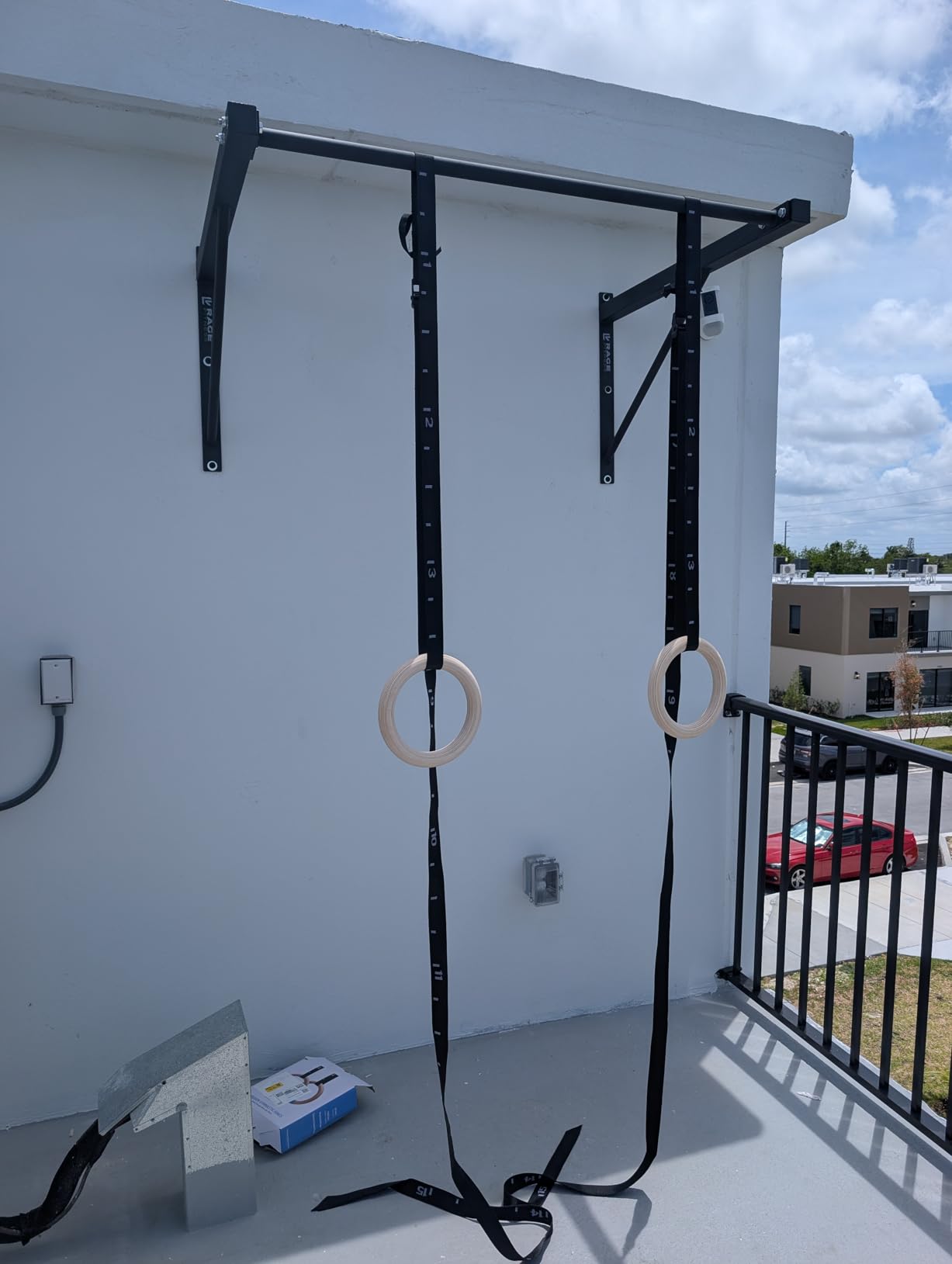 Rage Fitness Wall Mounted Pull Up Bar, Heavy-Duty Steel, 500lbs Capacity | Maintain Upper Body Strength & Core Stability, Space Efficient Steel Chin Up Black Bar for Home & Gym Versatile Workouts customer photo 1