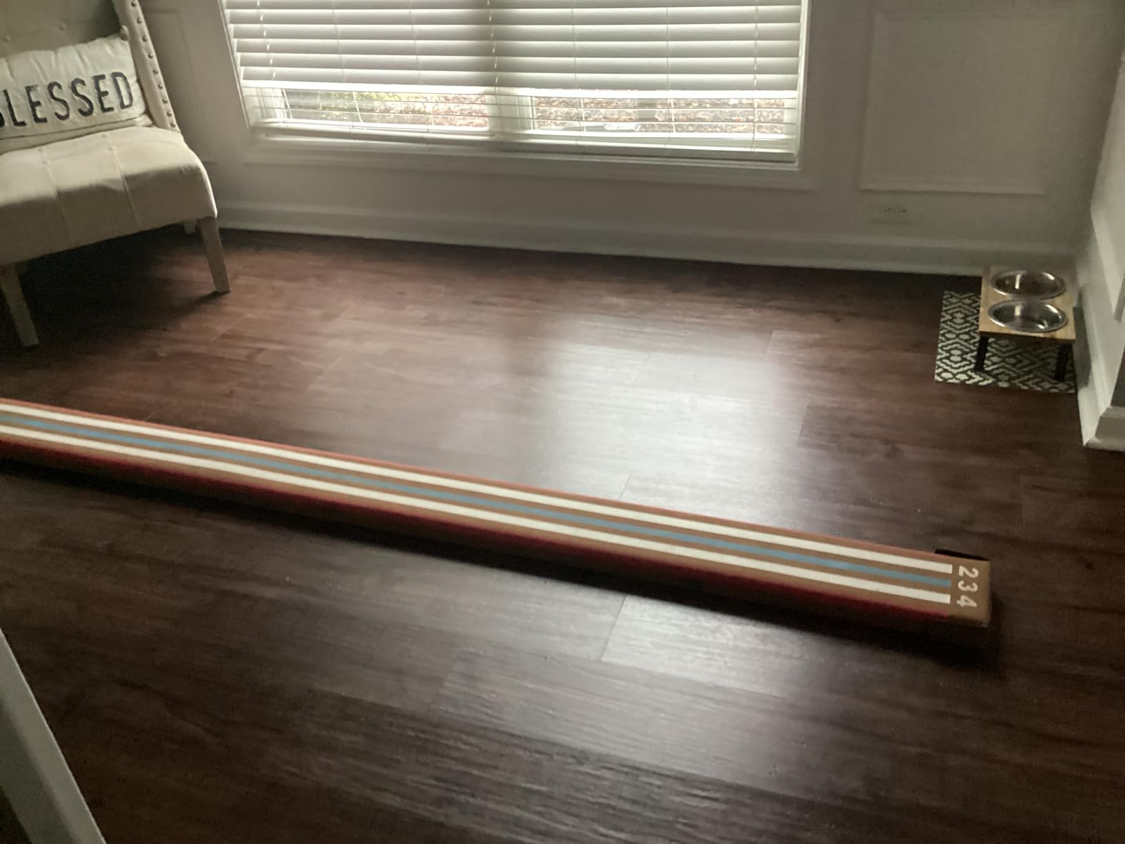 Tumbl Trak 8 Ft Laser Balance Beam with Solid Wood Core Gymnastics Low Balance Training Beam customer photo 1