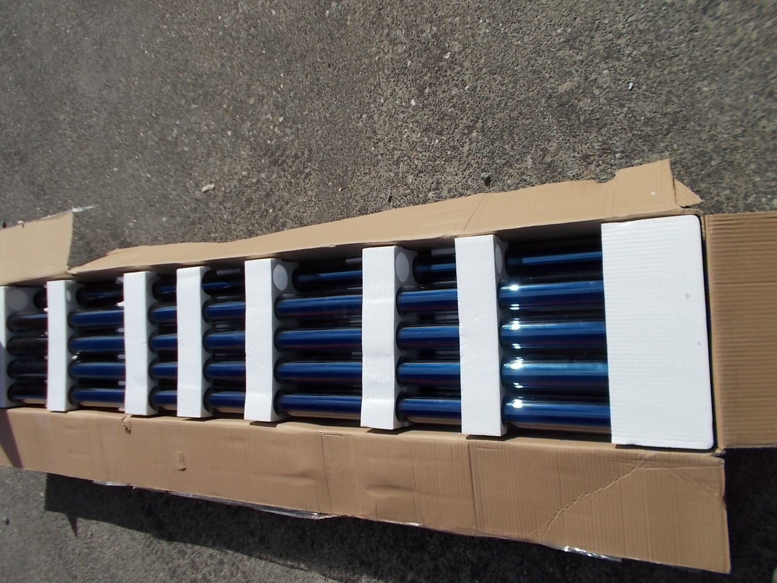 30 Tube Duda Solar Water Heater Collector 45° Frame Evacuated Vacuum Tubes SRCC Certified Hot customer photo 1