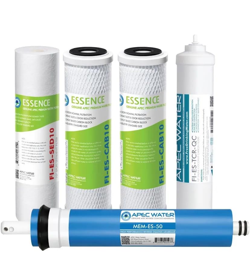APEC Water FILTER-SET-ES Replacement Reverse Osmosis Pre-Filter Set | Stages 1-3, for APEC Essence Series, 6 Month Set, Removes Dust, Particles, and Rust, Reduces Chlorine, Taste, and Odor customer photo 1
