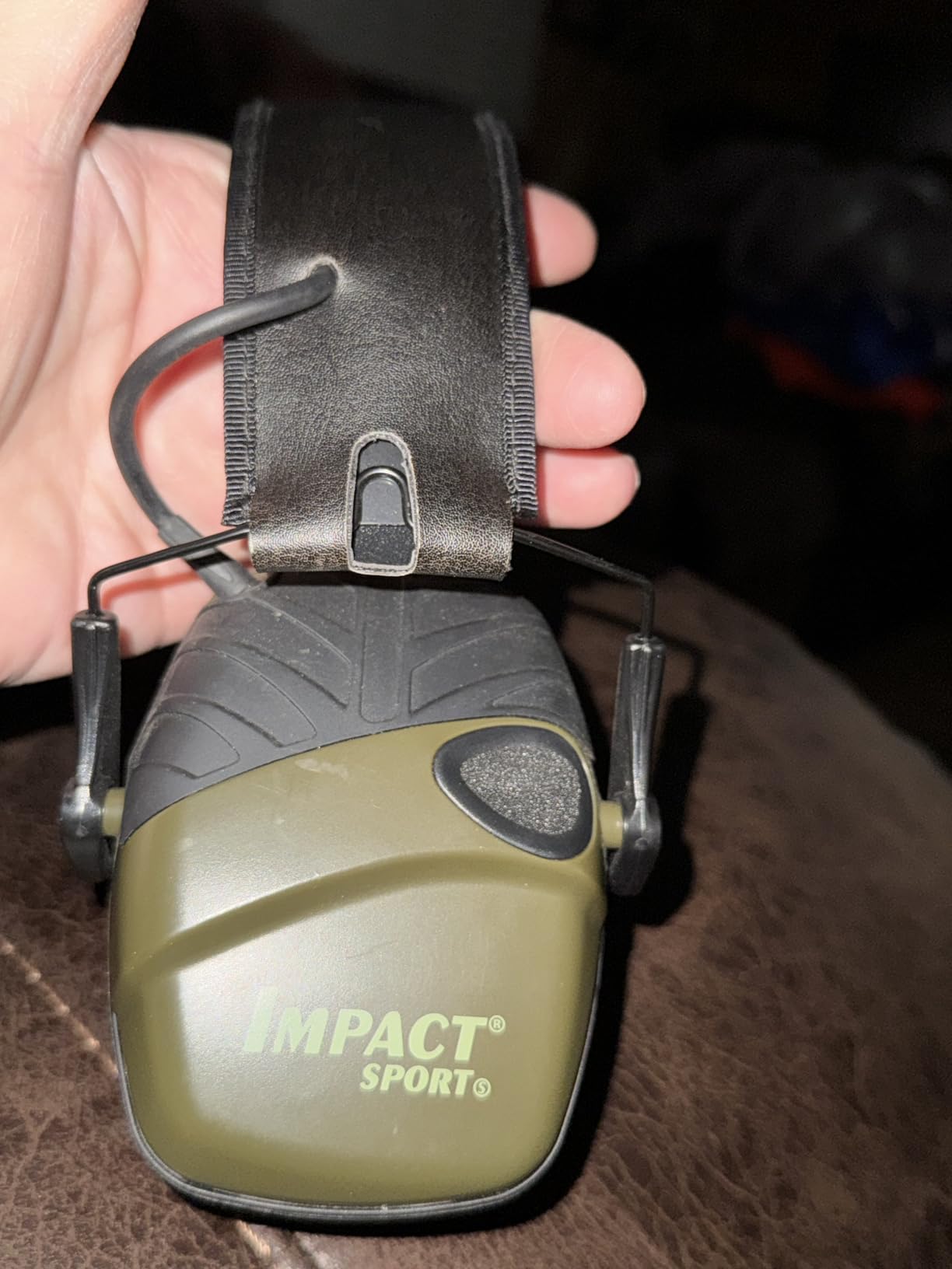 Howard Leight by Honeywell Impact Sport Sound Amplification Electronic Shooting Earmuff, Teal customer photo 2
