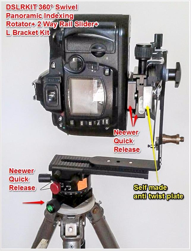 NEEWER Universal Arca Type Quick Release Plate All Metal w/ 1/4 Inch Screw | Fits Standard Arca Style Clamp, for Camera Tripod Ballhead, PU50 50mm customer photo 1