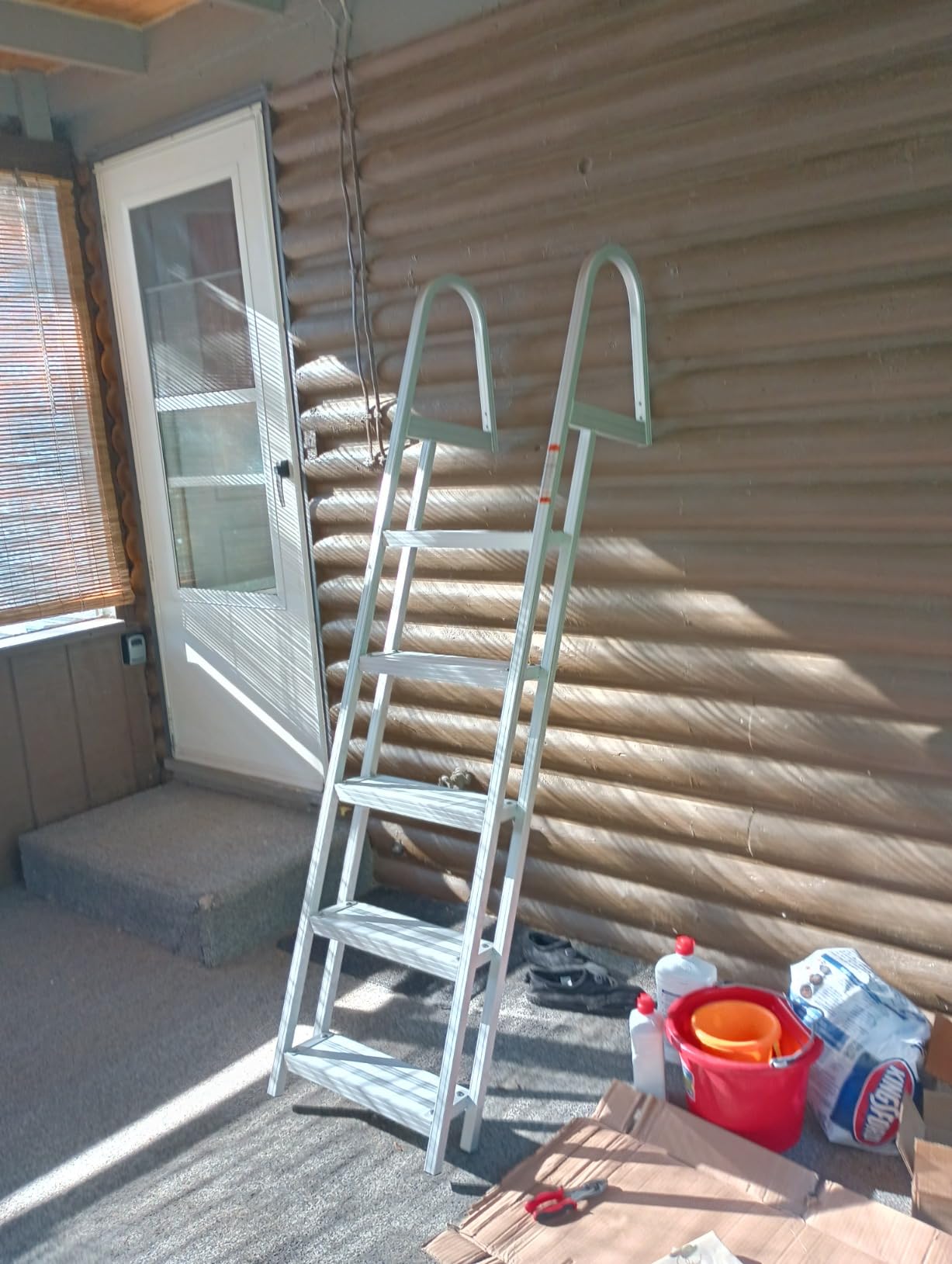 RecPro 3-Step Marine Boarding Ladder | Lightweight, Wide Non-Slip Steps, Built for Fresh and Saltwater Use customer photo 1