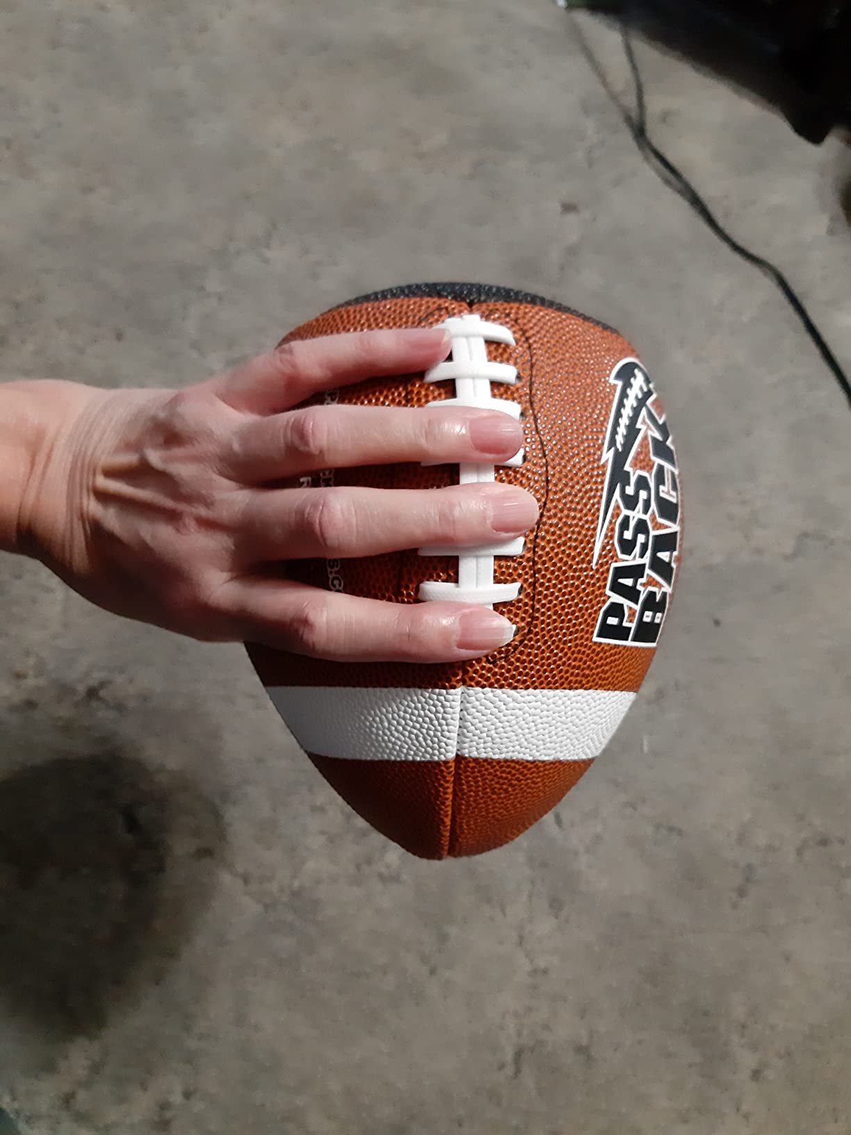 Passback Junior Composite Football, Ages 9-13, Youth Training Football, (Ships Deflated) customer photo 1