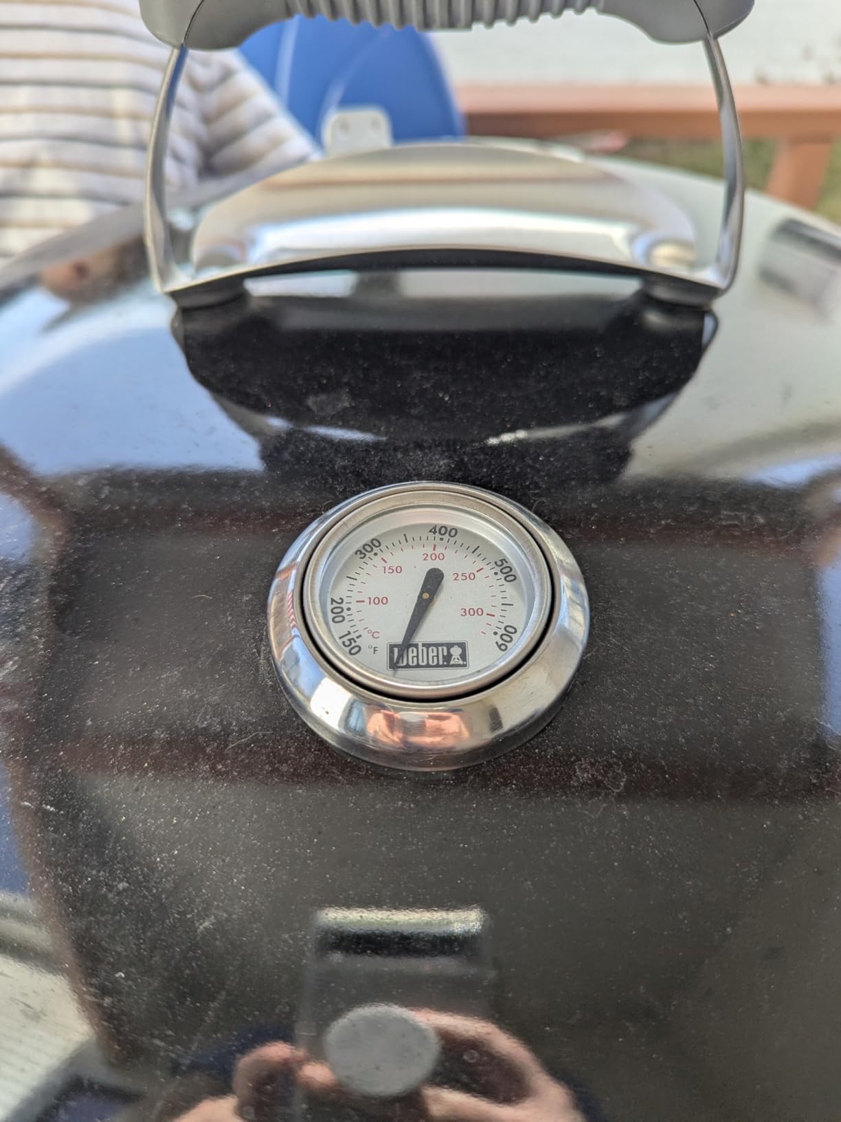 Weber Original Kettle Premium Charcoal Grill, 22-Inch, Black | Outdoor BBQ Grill with Built-In Thermometer, Heat Control Dampers & One-Touch Cleaning System customer photo 2