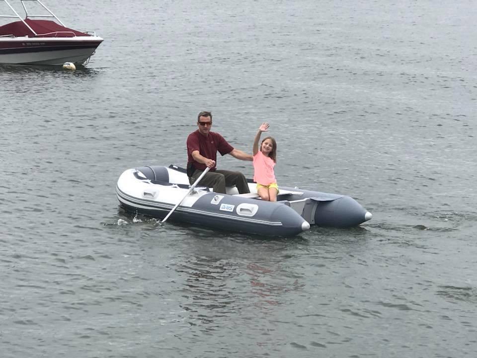 BRIS 10.8 ft Inflatable Boat Inflatable Rafting Fishing Dinghy Tender Pontoon Boat customer photo 2