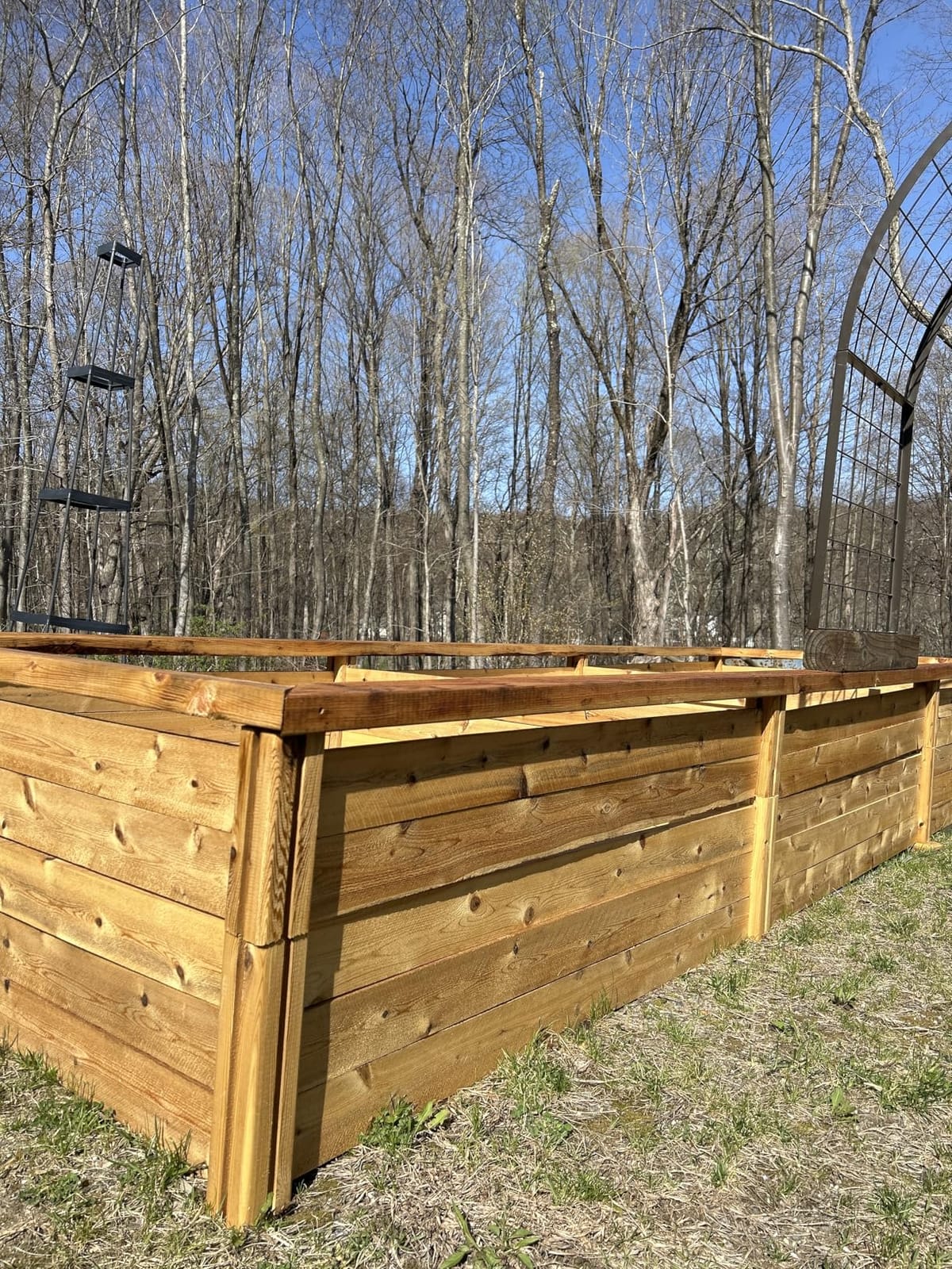 Greenes Fence Premium Cedar Raised Garden Bed, 4' x 8' x 17.5