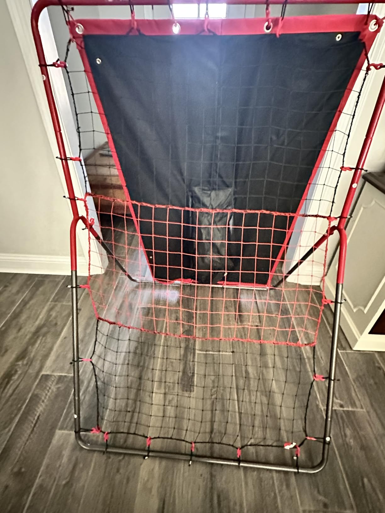 Franklin Sports Switch Hitter Rebounder + Pitching Target | Fielding + Throwing Drills, Bounces Back Pop-Flies + Grounders, Steel Frame Netting, Built For Driveway Or Practice Field customer photo 1