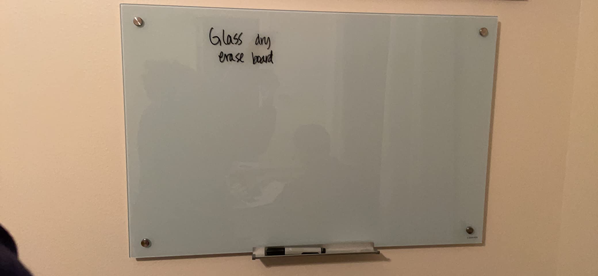 U Brands Glass Whiteboard 36