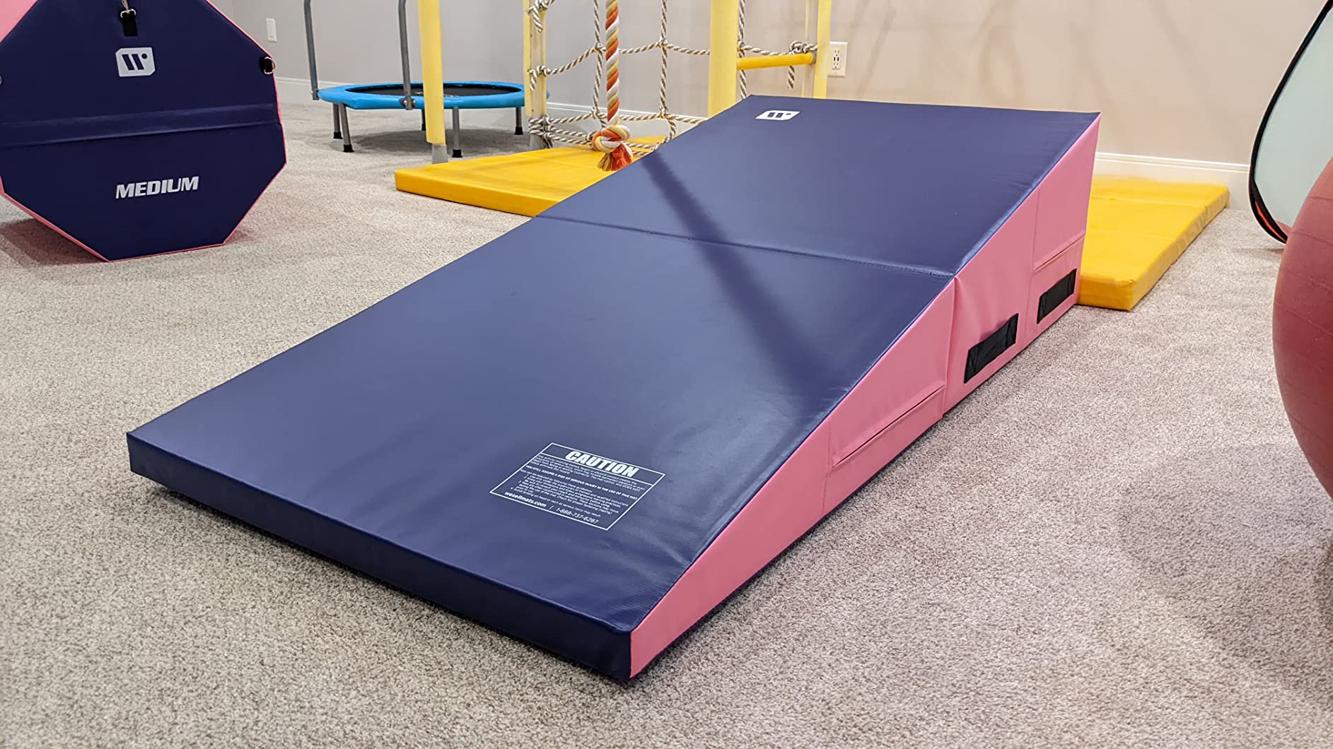 We Sell Mats Gymnastics Incline Mat, Cheese Wedge Skill Shape, Supportive Cushioned Tumbling Mat for Gymnastics, Cheerleading customer photo 2