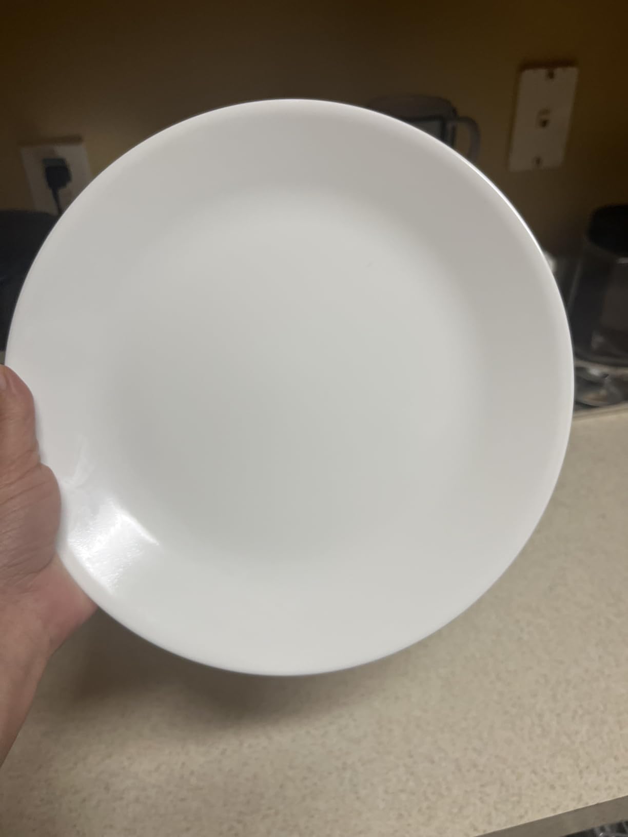 Corelle Vitrelle 18-Piece Service for 6 Dinnerware Set, Triple Layer Glass and Chip Resistant, Lightweight Round Plates and Bowls Set, Winter Frost White customer photo 2