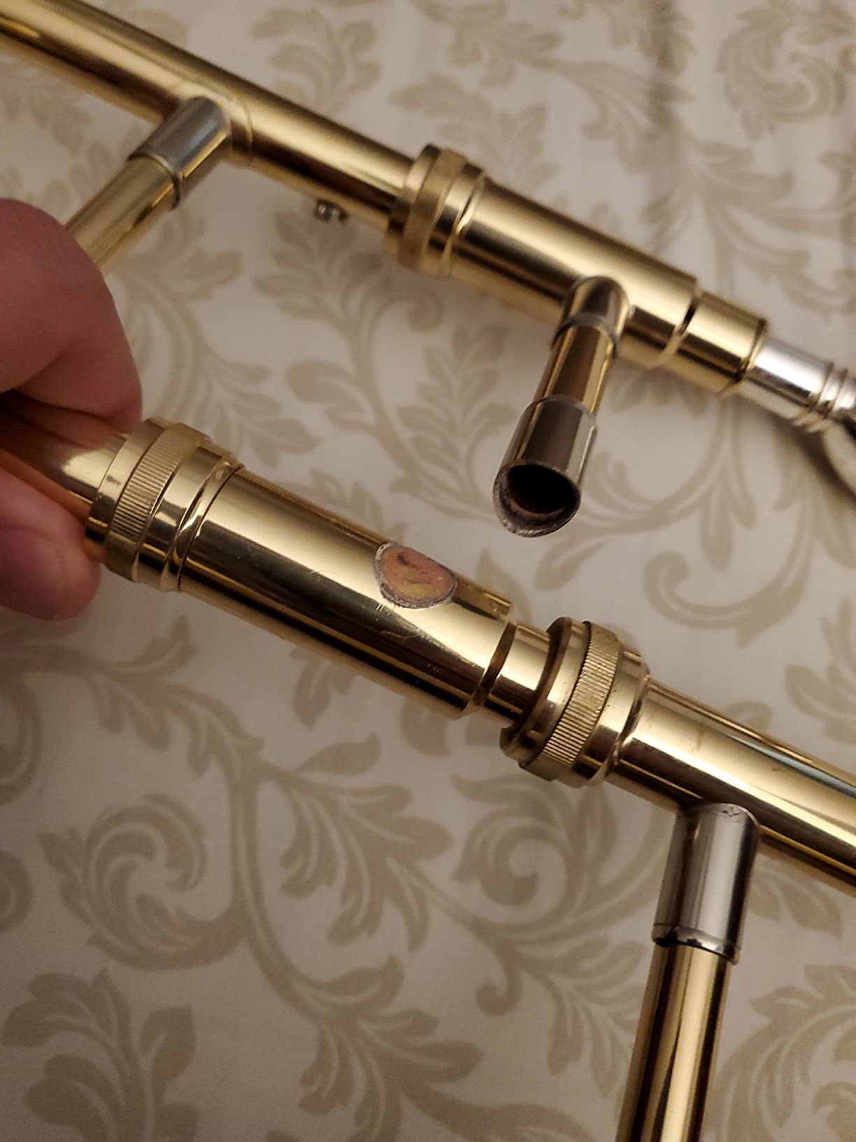 Glory GTD-2 B Flat Brass Trombone with Case & 12C Mouthpiece, Gold Finished, Tenor Trombone customer photo 1