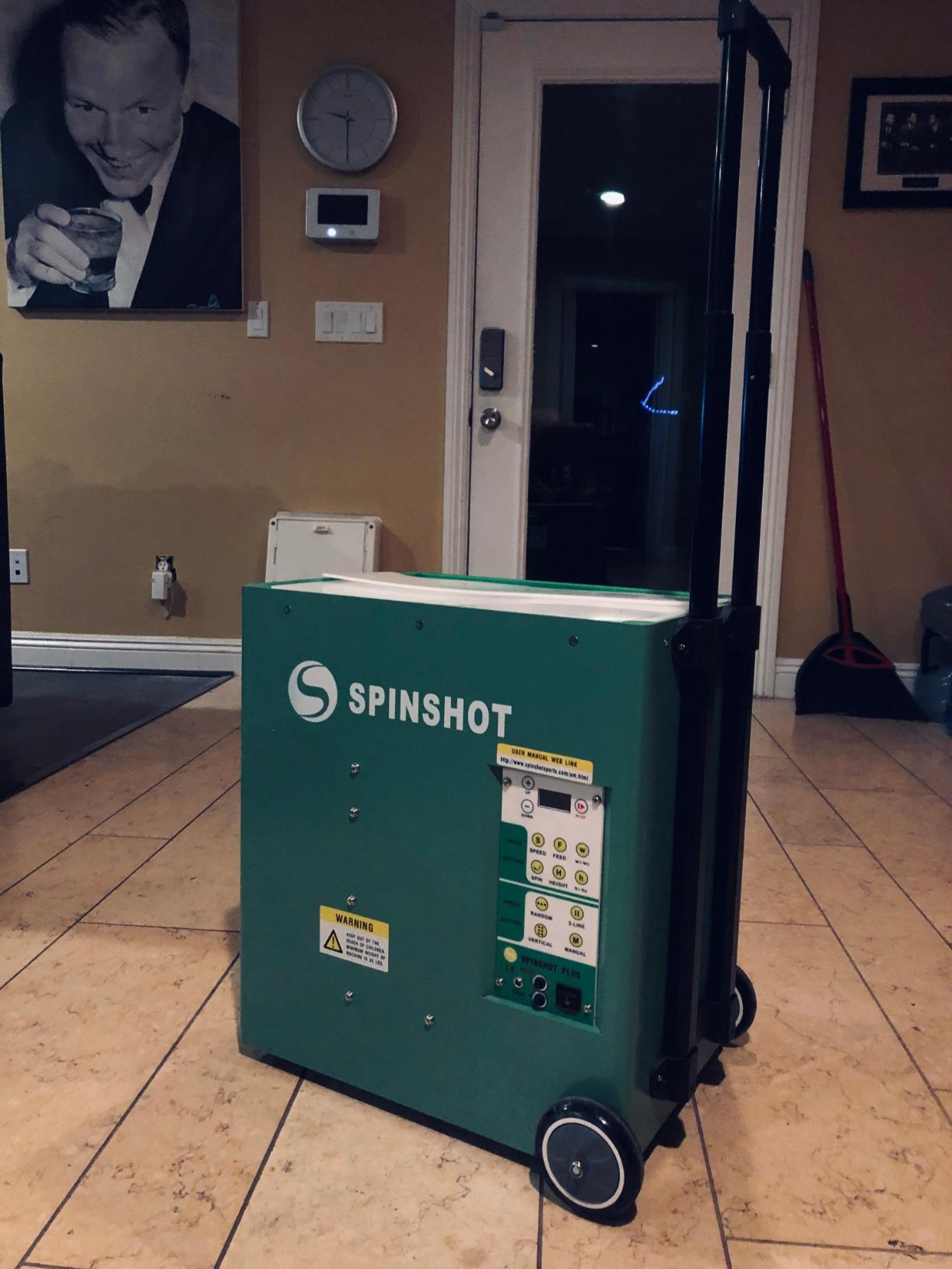 Spinshot Plus Tennis Ball Machine (Best Model for an Intermediate Player) customer photo 2