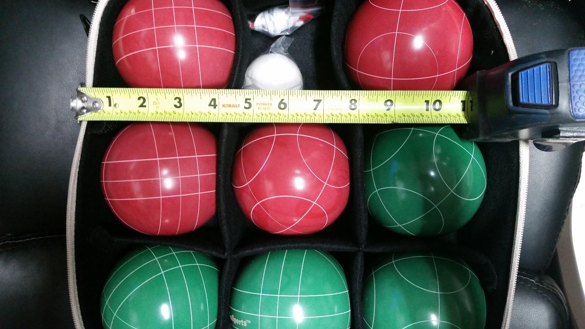 GoSports 100 mm Regulation Bocce Set with 8 Balls, Pallino, Case and Measuring Rope - Premium Official Size Set customer photo 1