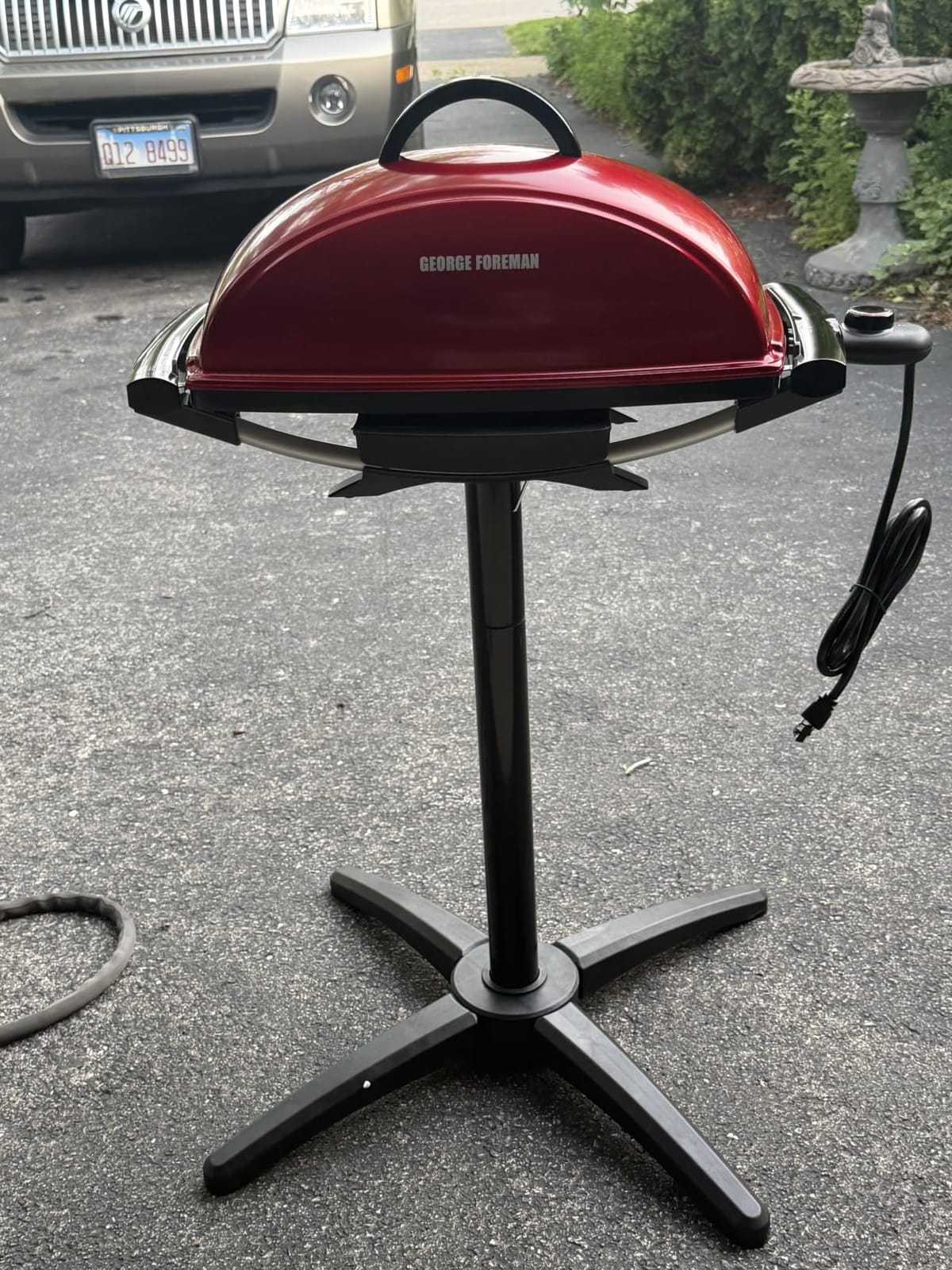 George Foreman Indoor/Outdoor Electric Grill with Stand customer photo 2