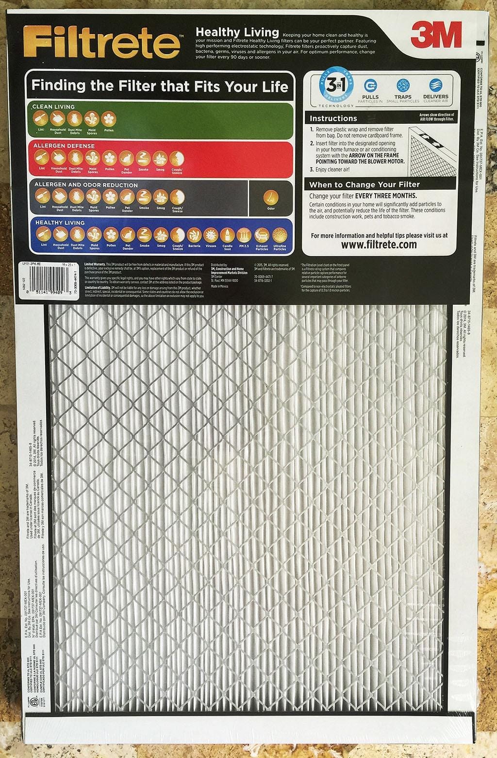 Filtrete 16x25x1 Air Filter, MERV 14, MPR 2800, 2 HVAC Filters | Ultrafine Particle Reduction, 3-Month AC/Furnace Filters, Cleaner Air, Reliable Airflow customer photo 1