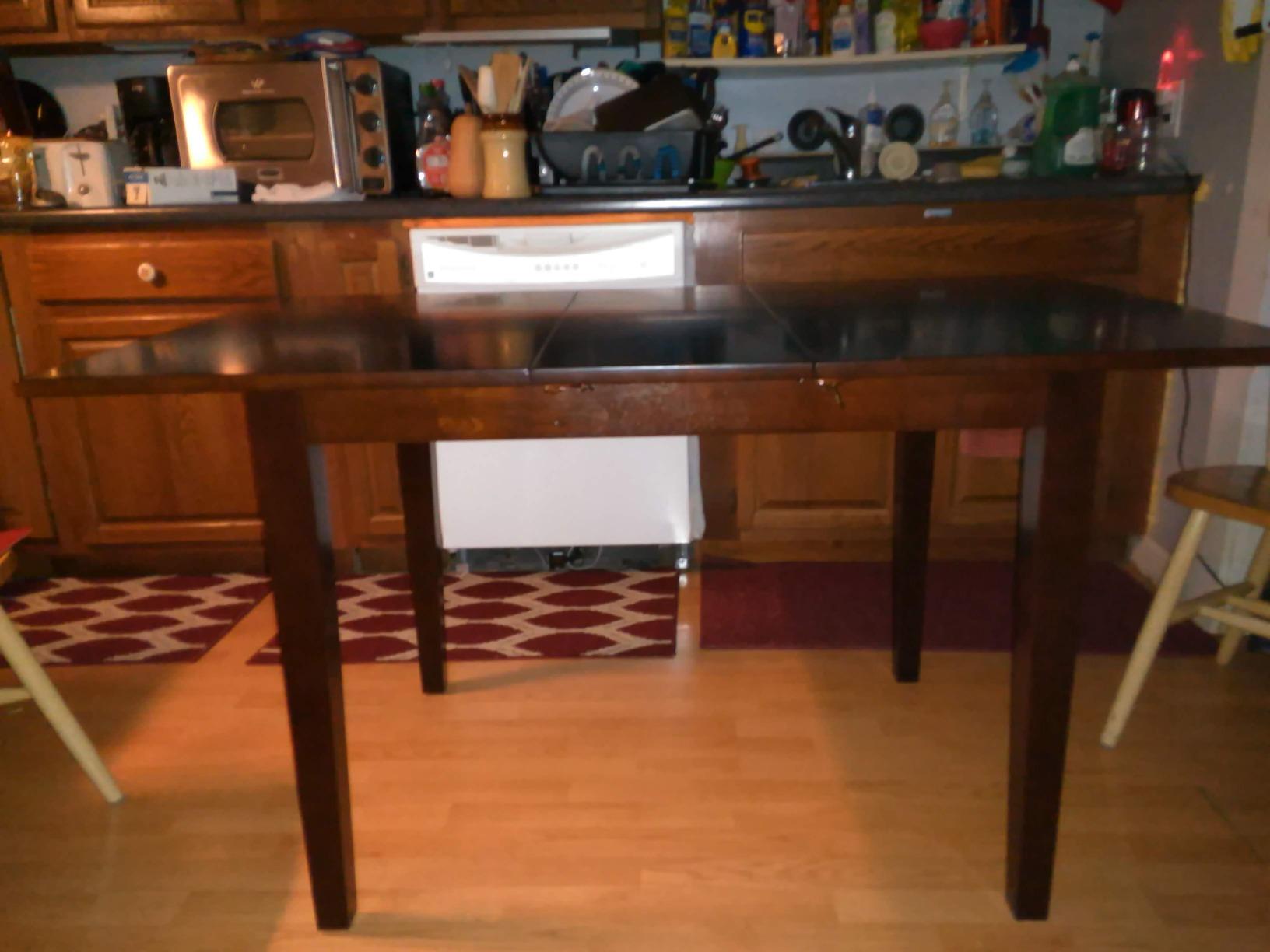 East West Furniture NFT-OAK-T Norfolk Kitchen Dining Table - Rectangle Solid Wood Table Top with Butterfly Leaf, 32x54 Inch, OAK customer photo 2