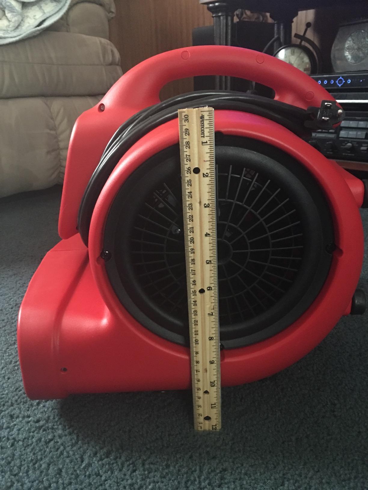 XPOWER P-430 Pro 1/3 HP 2000 CFM Centrifugal Air Mover, Carpet Dryer, Floor Fan, Blower, for Water Damage Restoration, Janitorial, Plumbing, Home Use customer photo 1