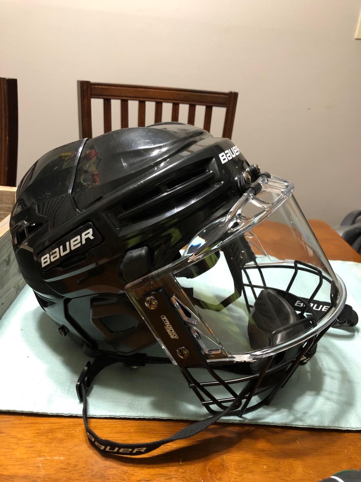 TronX S920 Senior Full Hockey Helmet Cage & Shield Clear Certified Anti-Fog/Anti-Scratch Combo Hybrid - Upgraded New 2025 Model customer photo 1