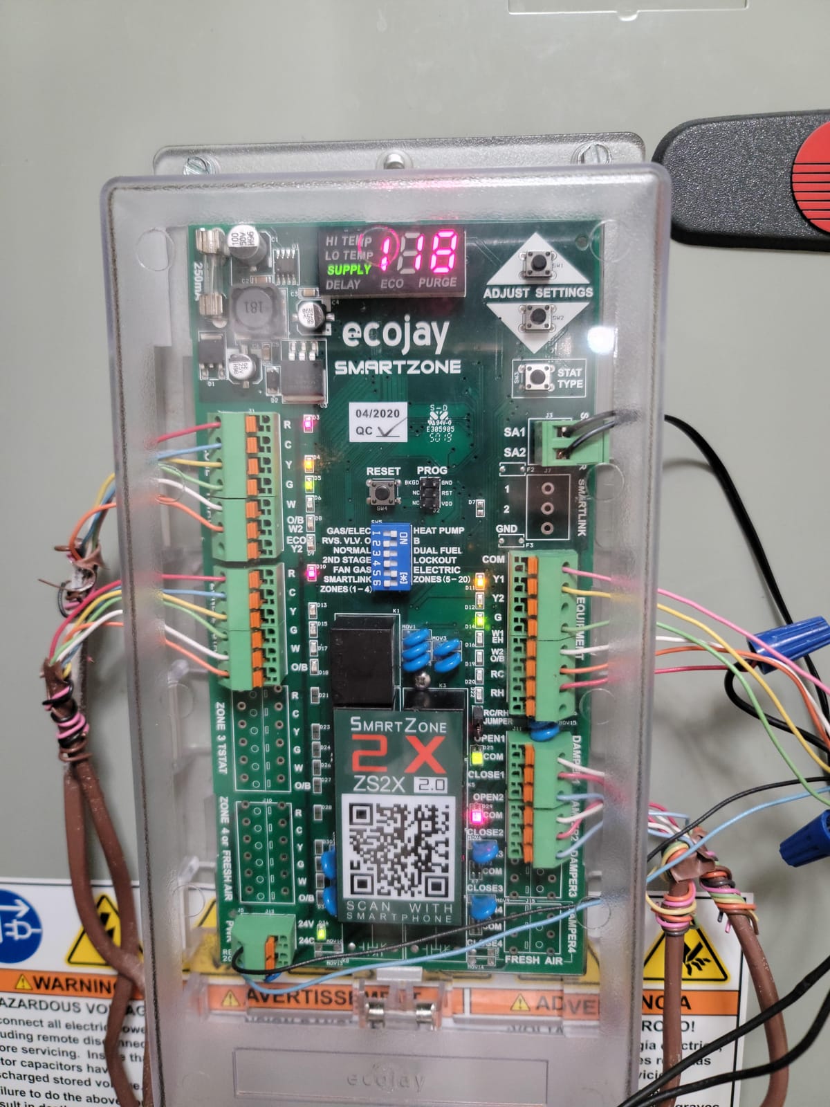 SmartZone-3X: 3 Zone HVAC Controller KIT w/ Temp Sensor; Dual Climate Control to Replace Honeywell HZ322, EWC, Zonefirst, Zonex, Durozone & More customer photo 1