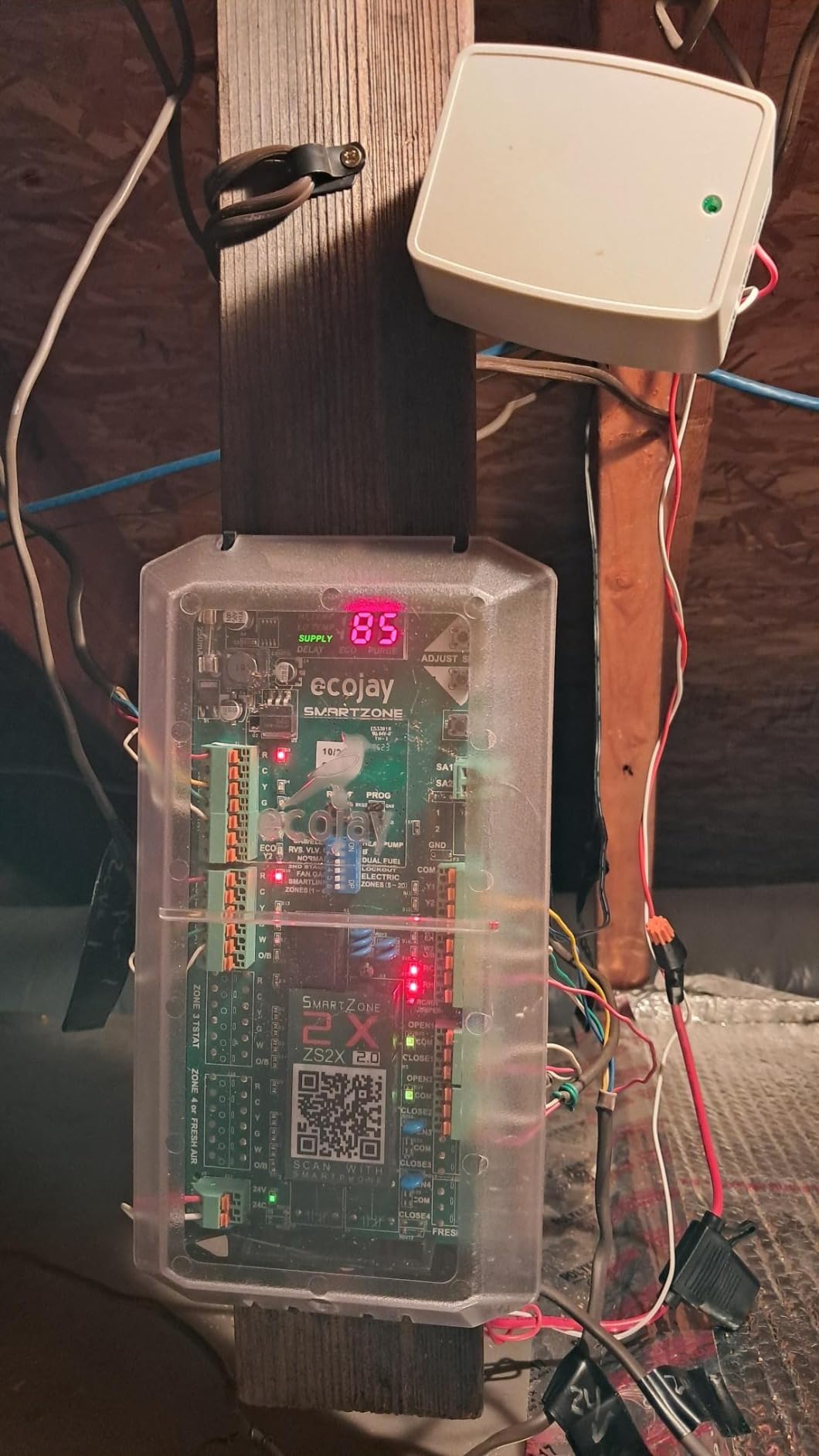 SmartZone-3X: 3 Zone HVAC Controller KIT w/ Temp Sensor; Dual Climate Control to Replace Honeywell HZ322, EWC, Zonefirst, Zonex, Durozone & More customer photo 2