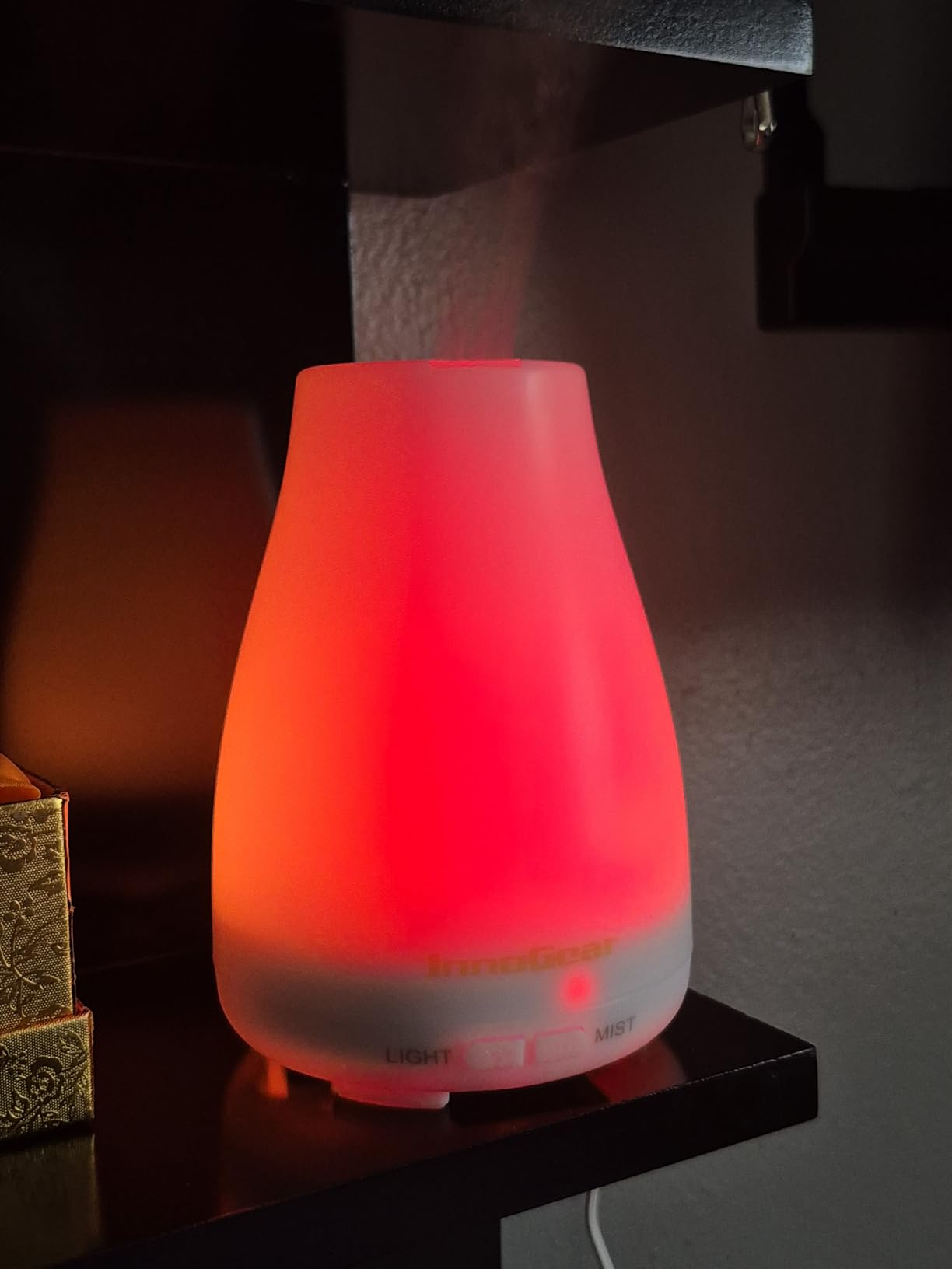 InnoGear Essential Oil Diffuser Ultrasonic Diffusers for Home, Basic White | Cool Mist Humidifier, Aromatherapy, Large Room, Run up to 8hrs, Waterless Auto Off, 7 Lights, Living Room, Quiet Operation customer photo 1