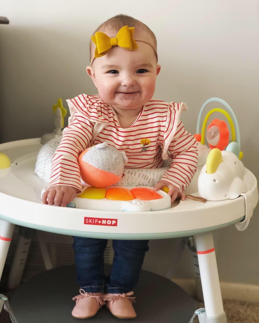 Skip Hop Baby Activity Center: Interactive Play Center with 3-Stage Grow-with-Me Functionality, 4mo+, Silver Lining Cloud customer photo 1