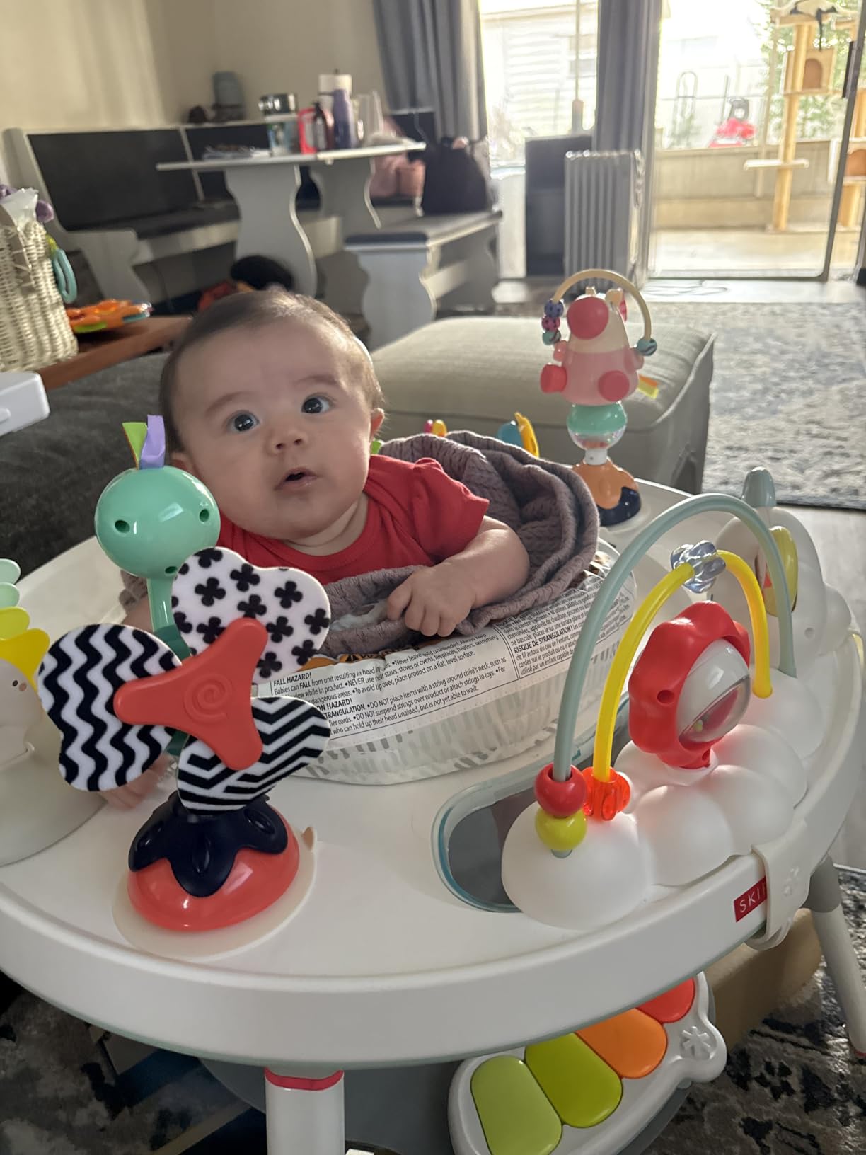 Skip Hop Baby Activity Center: Interactive Play Center with 3-Stage Grow-with-Me Functionality, 4mo+, Silver Lining Cloud customer photo 2