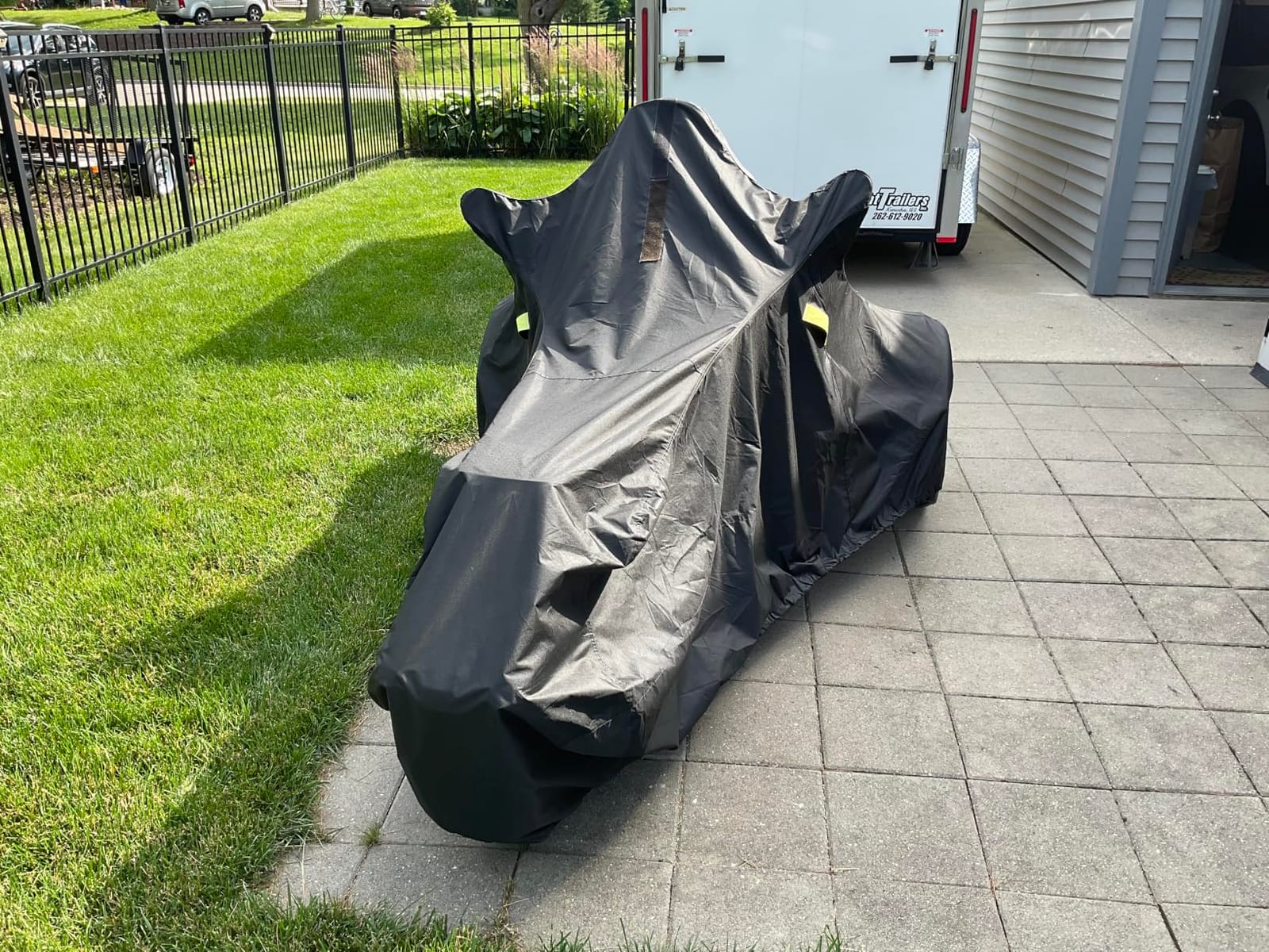 Badass Moto Waterproof Motorcycle Cover for Large Cruisers, Black L 97