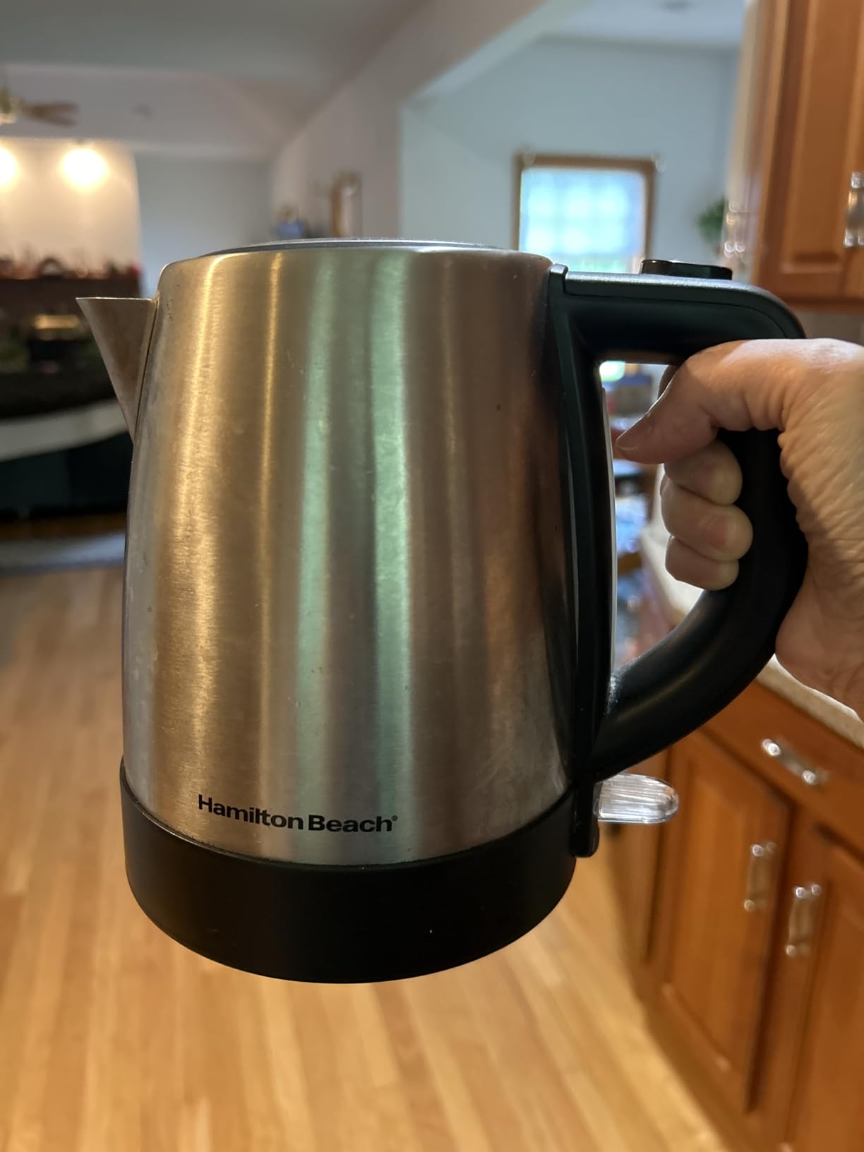 Hamilton Beach 1 Liter Electric Tea Kettle, Water Boiler & Heater | Fast Boiling 1500 Watts | BPA Free | Cordless Serving | Auto-Shutoff & Boil-Dry Protection | Mesh Filter | Stainless Steel customer photo 1