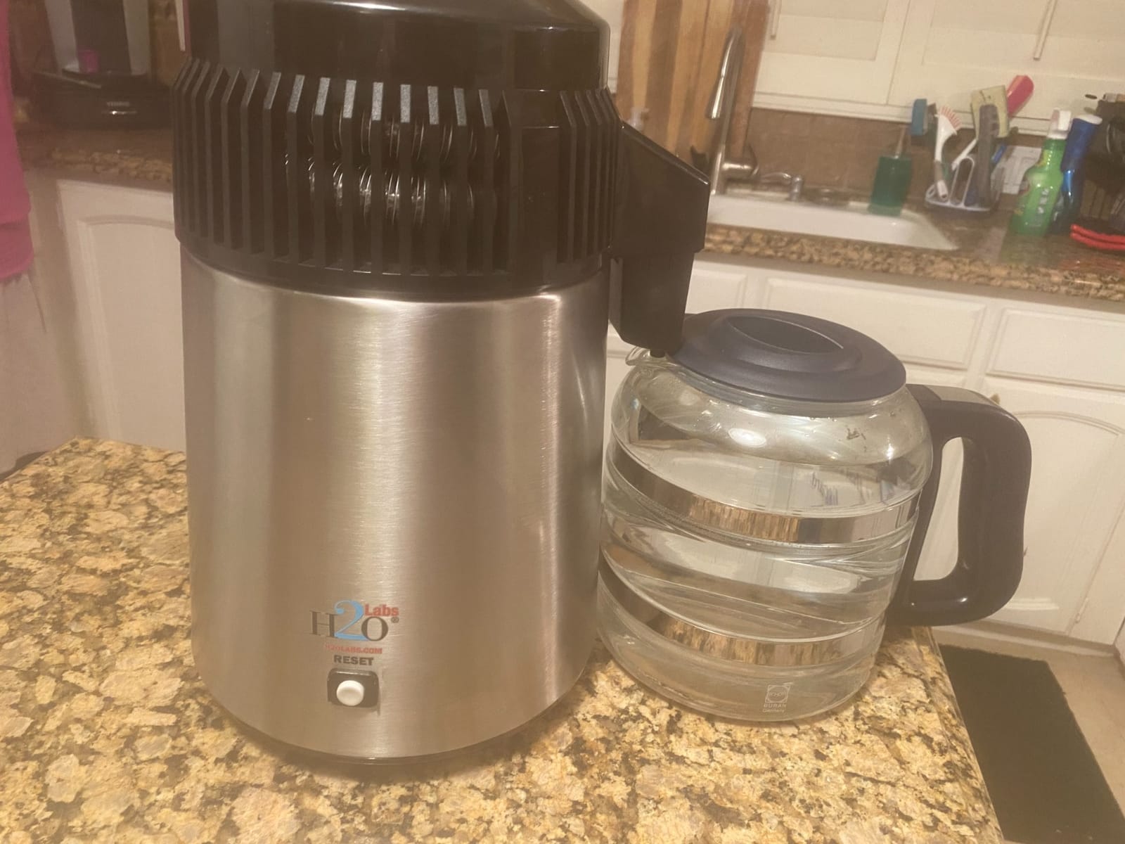 H2oLabs Best-in-Class Stainless Steel Home Water Distiller & Glass Carafe with Exclusive Activated Carbon Mega Pods customer photo 1