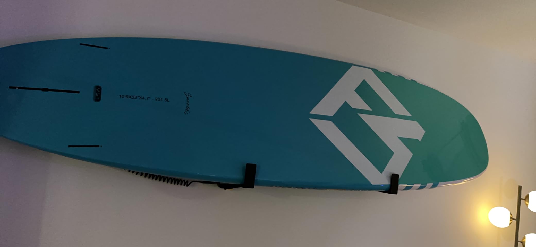 StoreYourBoard Paddle Board Wall Mount Rack, Felt Padded, Holds 50 lbs | Paddle Board Wall Rack, SUP Storage Rack, Paddle Holder, Aluminum customer photo 2