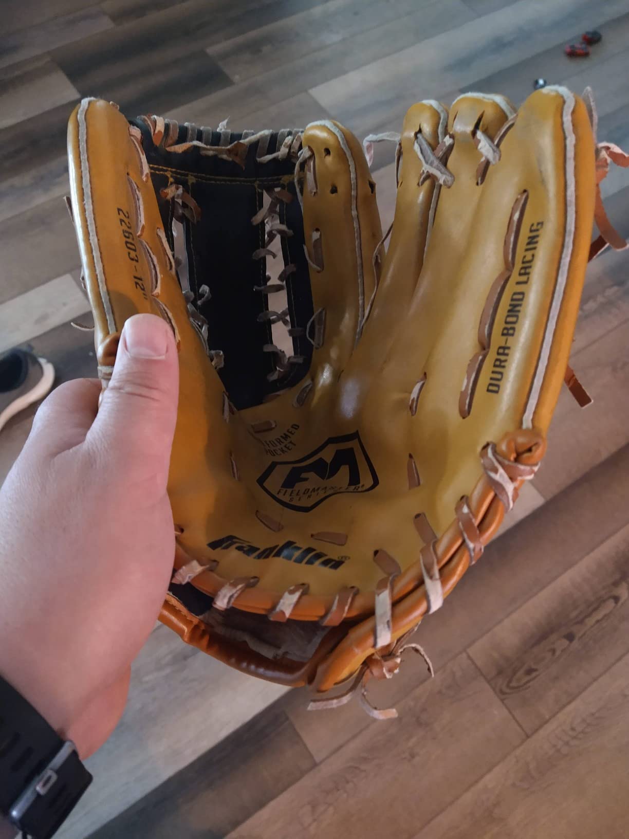 Franklin Sports Field Master Baseball + Softball Glove - Field Master Adult + Youth Baseball + Softball Mitt - Men's + Women's Gloves customer photo 2