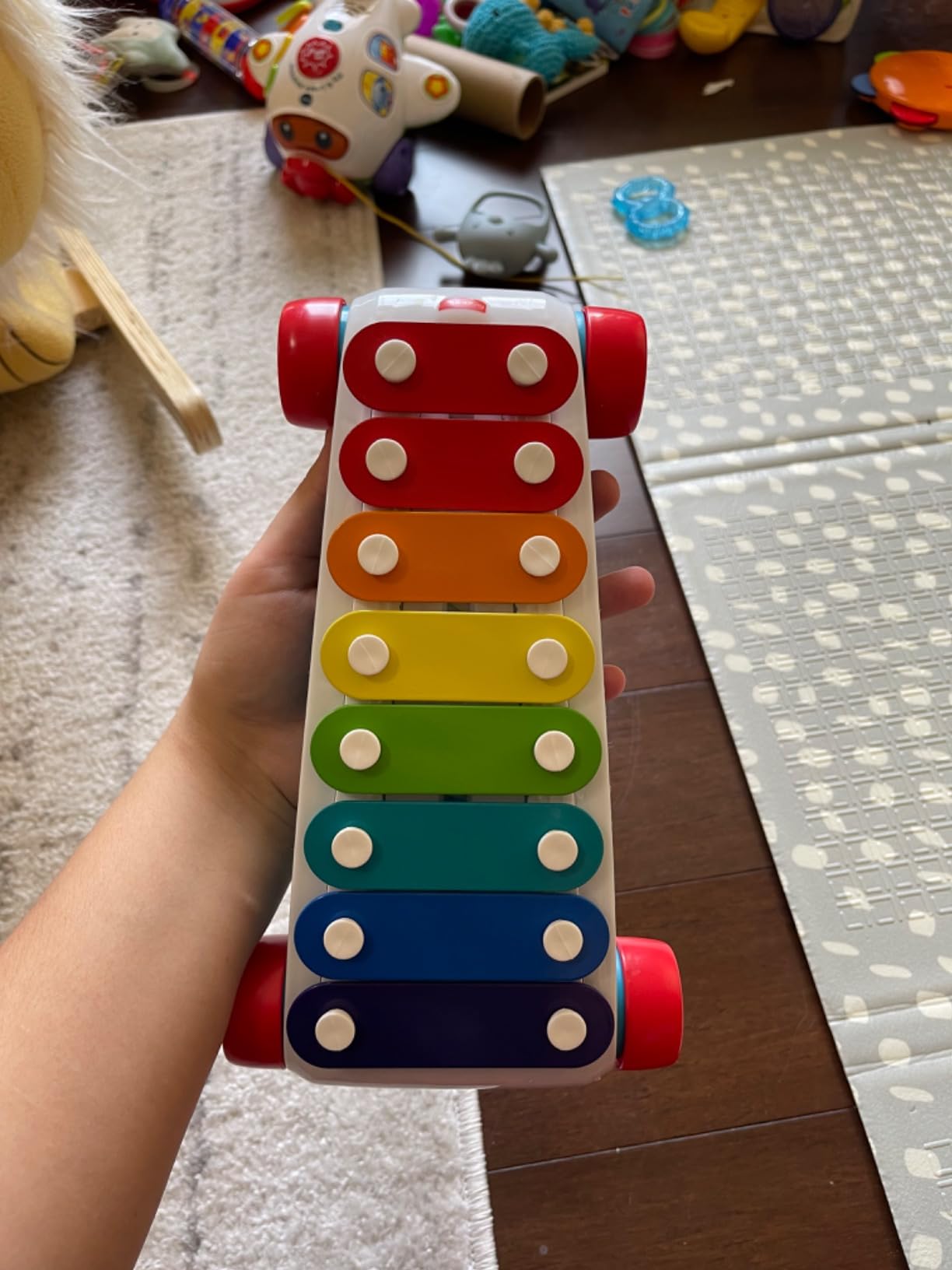 Fisher-Price Toddler Pull Toy, Classic Xylophone Pretend Musical Instrument with Mallet for Preschool Kids Ages 18+ Months customer photo 1