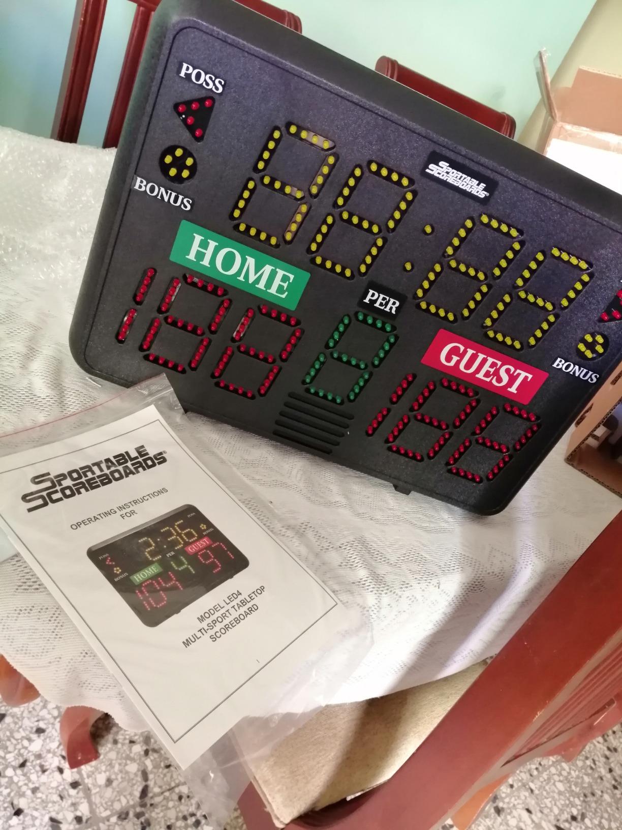 Multisport Indoor Tabletop Scoreboard- Used for Basketball, Volleyball, Wrestling and More customer photo 1