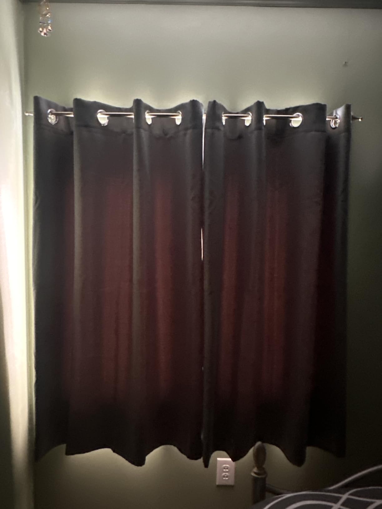 Black Out Curtains for Bedroom 84 inches Long - Light Reducing Thermal Insulated Solid Grommet Curtains/Panels/Drapes for Living Room (Set of 2, W52 x L84) customer photo 1