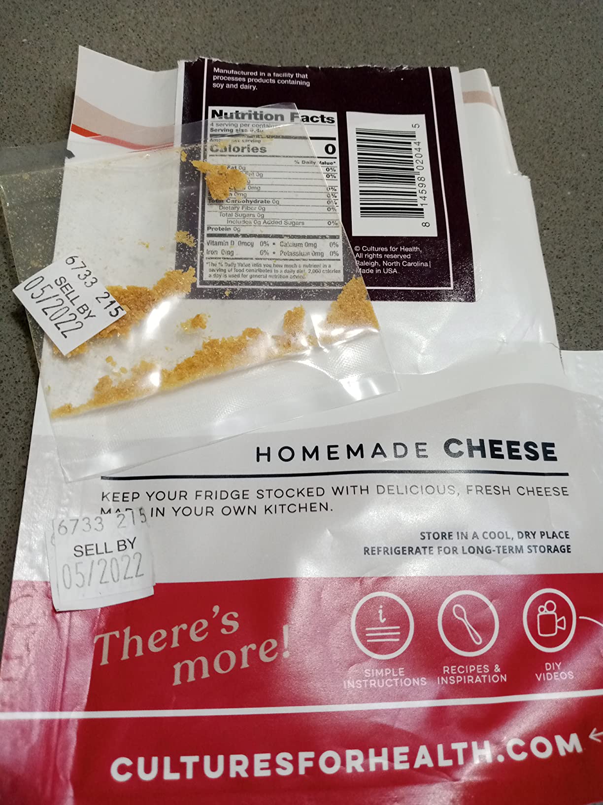 Cultures for Health Thermophilic Cheese Starter Culture | 4 Gluten-Free Direct-Set Packets + 2 Vegetable Rennet Tablets | DIY Hard Cheese-Parmesan, Mozzarella, Asiago & Swiss customer photo 2