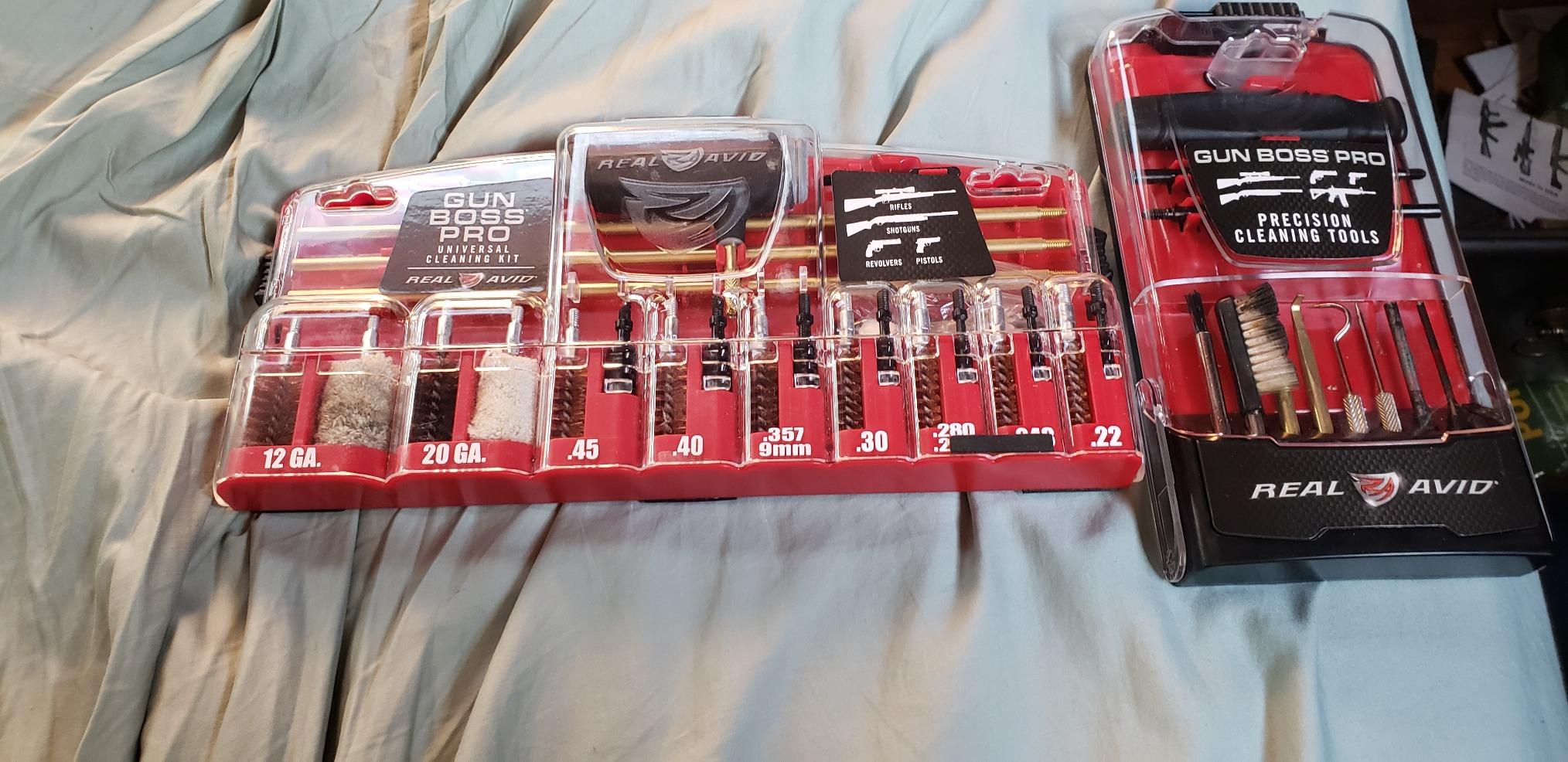 Real Avid Gun Boss Pro Universal - 12 Ga., 20 Ga., .45, .40, .357, .38, 9MM, .30, .280, .270, 7MM, .243, .22 ca. universal gun cleaning kit customer photo 2