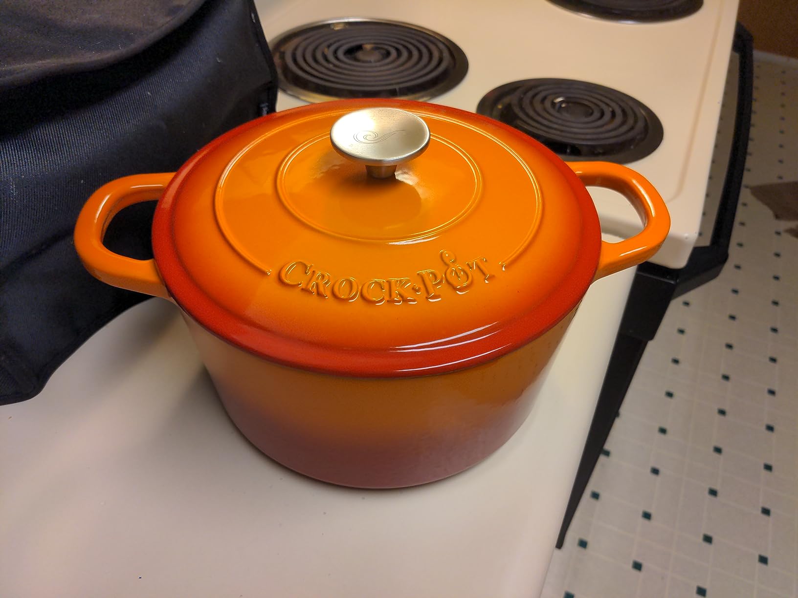 Crock Pot Artisan 5-Quart Round Enameled Cast Iron Dutch Oven - Slate Gray customer photo 2