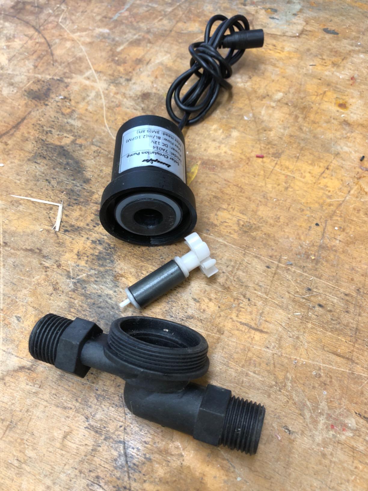 BYT-7A014 DC 12V Solar Hot Water Heater Circulation Pump | Low Noise 3M Discharge Head 2.1GPM customer photo 1