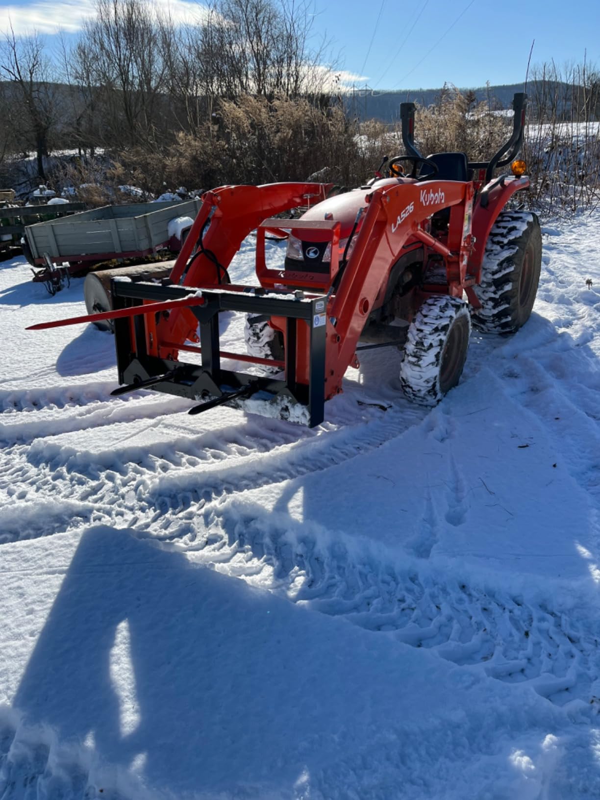 Titan Attachments HD Skid Steer Hay Frame Attachment, 39