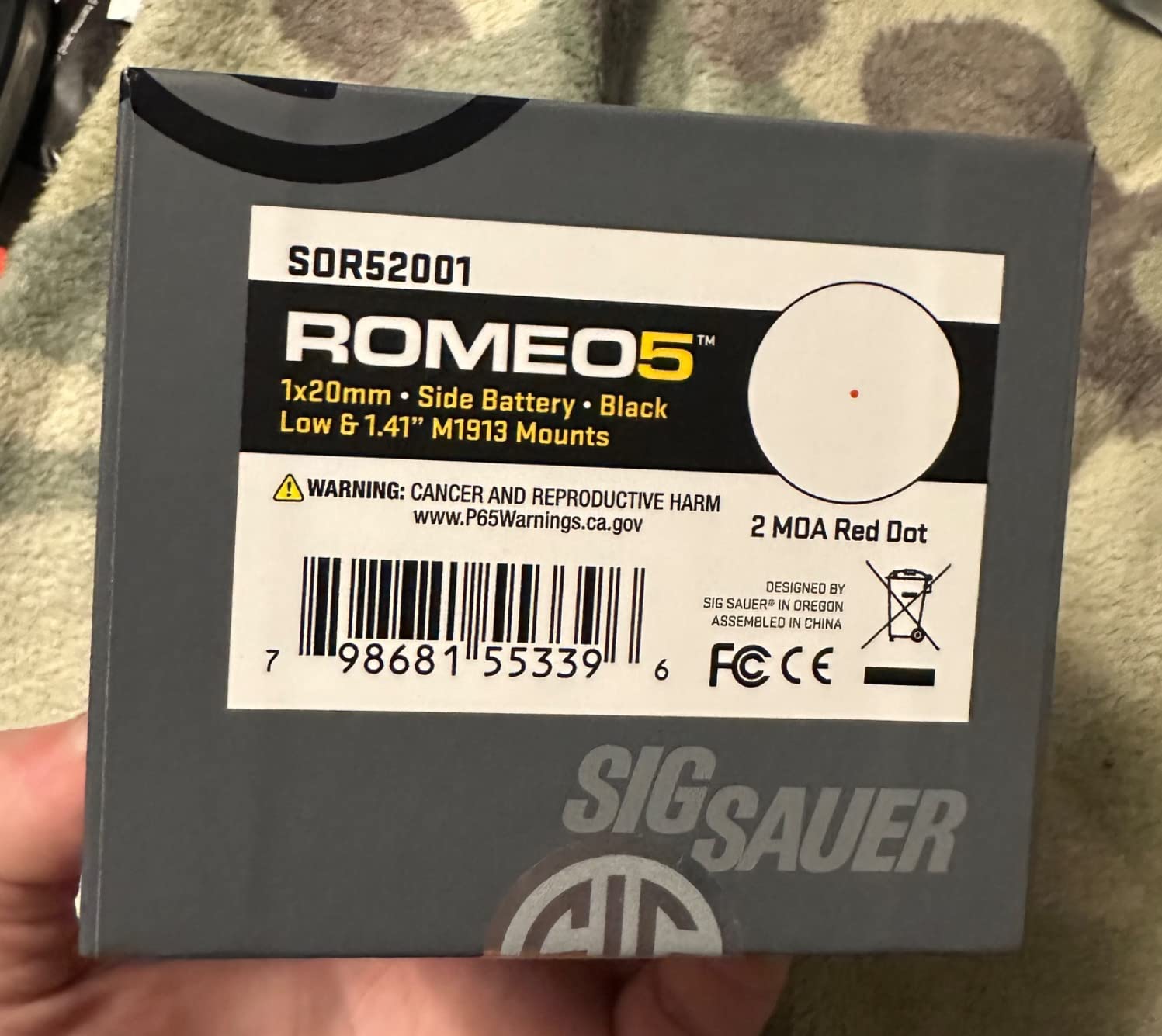 SIG SAUER ROMEO5 GEN I & GEN II 1x20mm 2 MOA Dot Sight | Compact Durable IPX-7 Waterproof Shooting Rifle Sight with Parallax-Free Optical Design & 12 Illumination Settings customer photo 1
