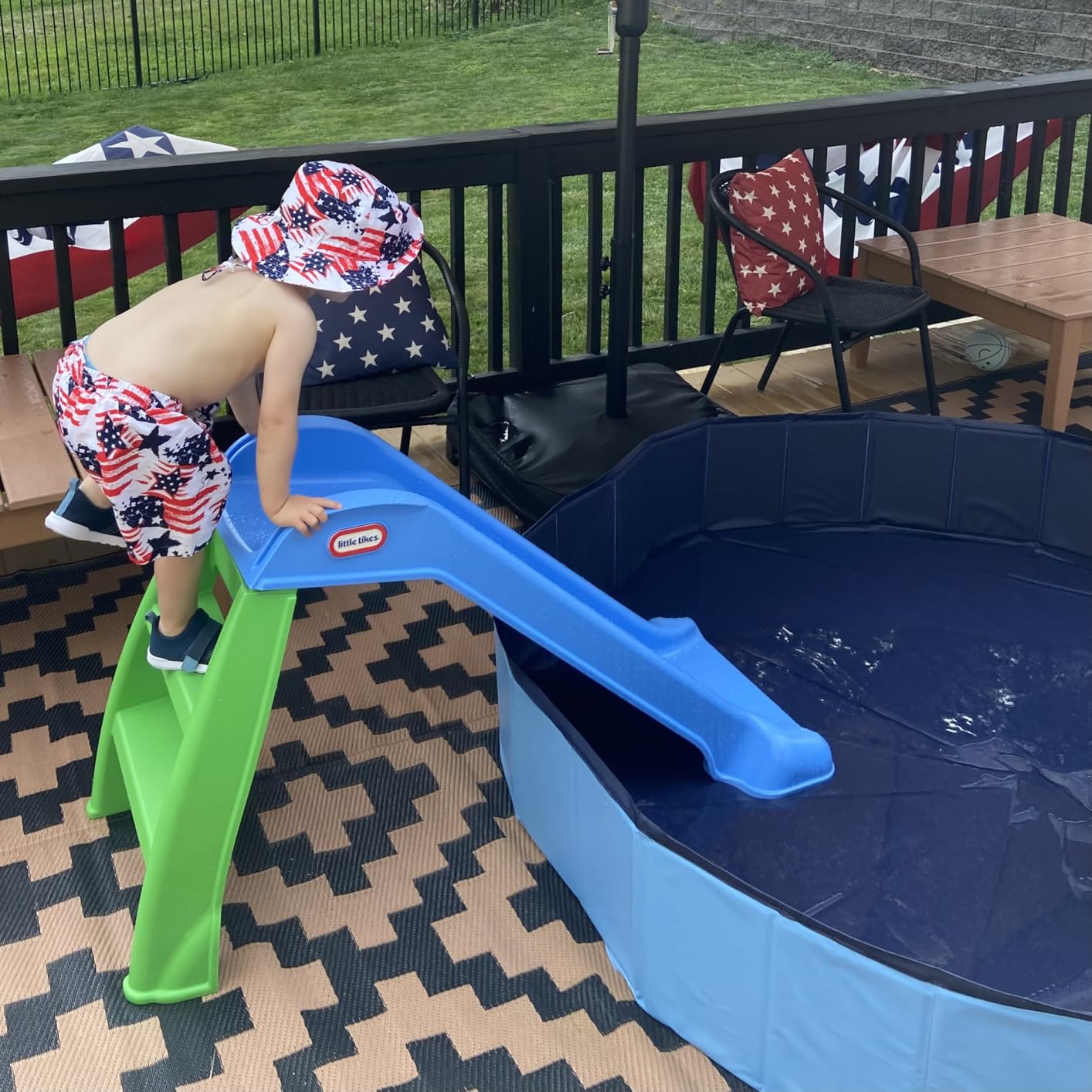 Little Tikes First Slide (Blue/Green) customer photo 2