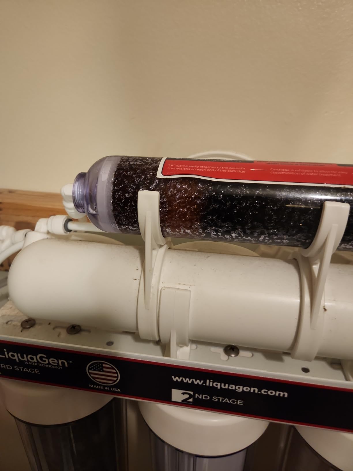 LiquaGen- 5 Stage Reverse Osmosis & Deionization (RODI) | Aquarium Reef Water Filter System - 75 GPD | Water Purifier for Fish Tank with Filter's Included customer photo 2
